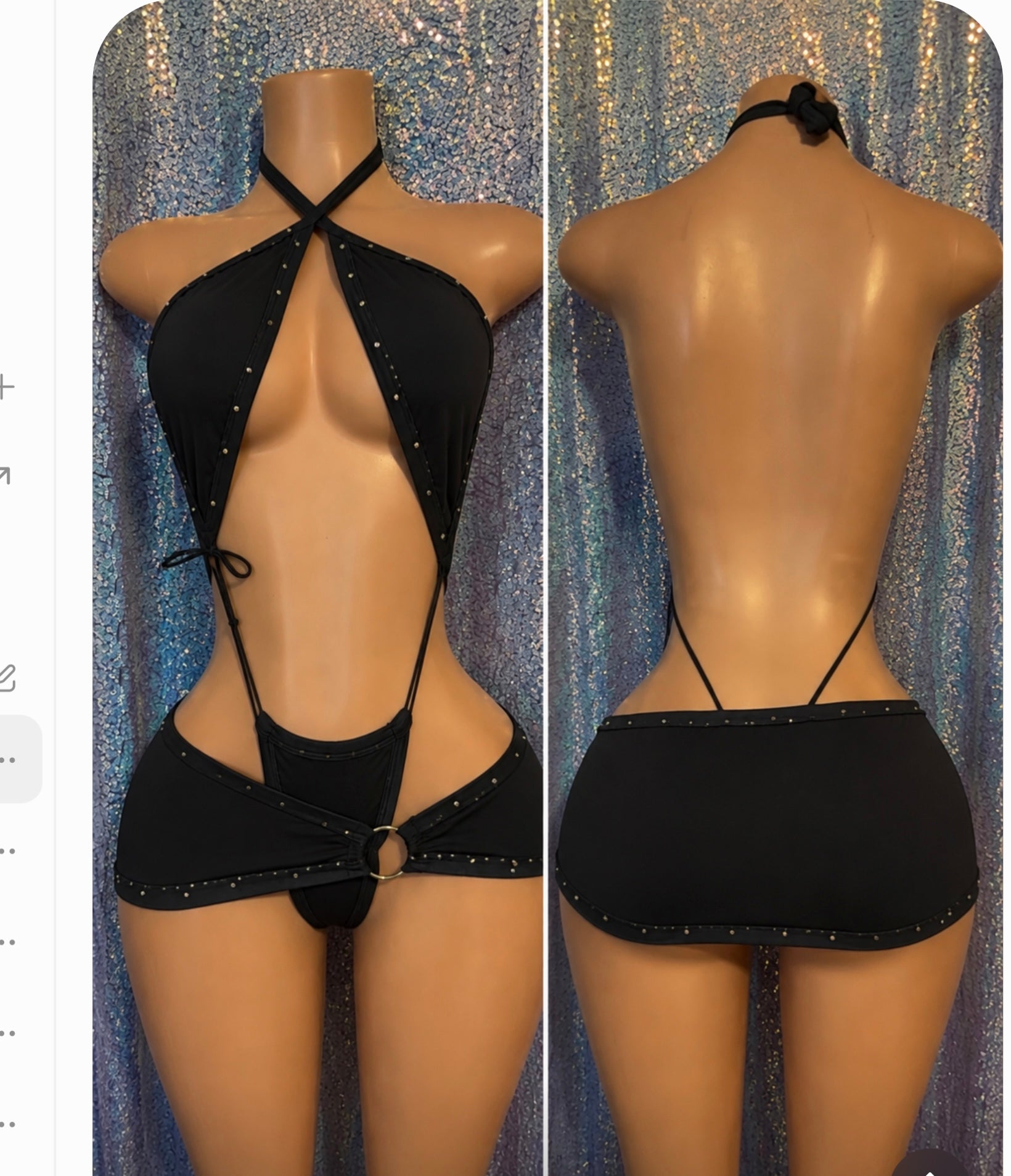 Sling and sarong skirt set