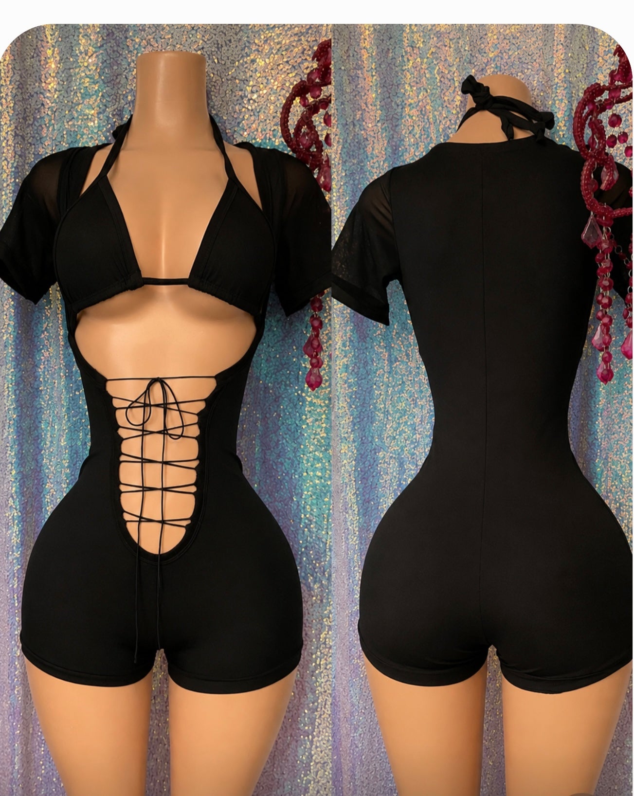 Booty shorts one piece