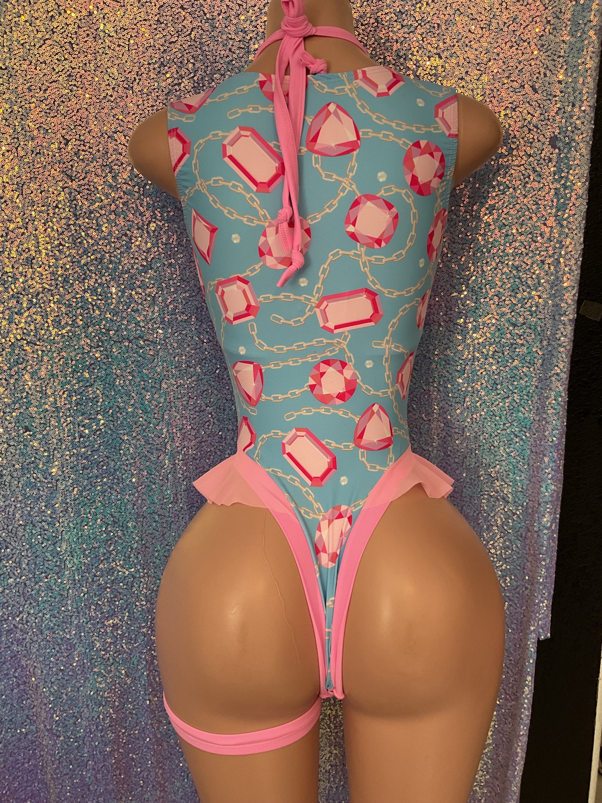 Jewel print romper