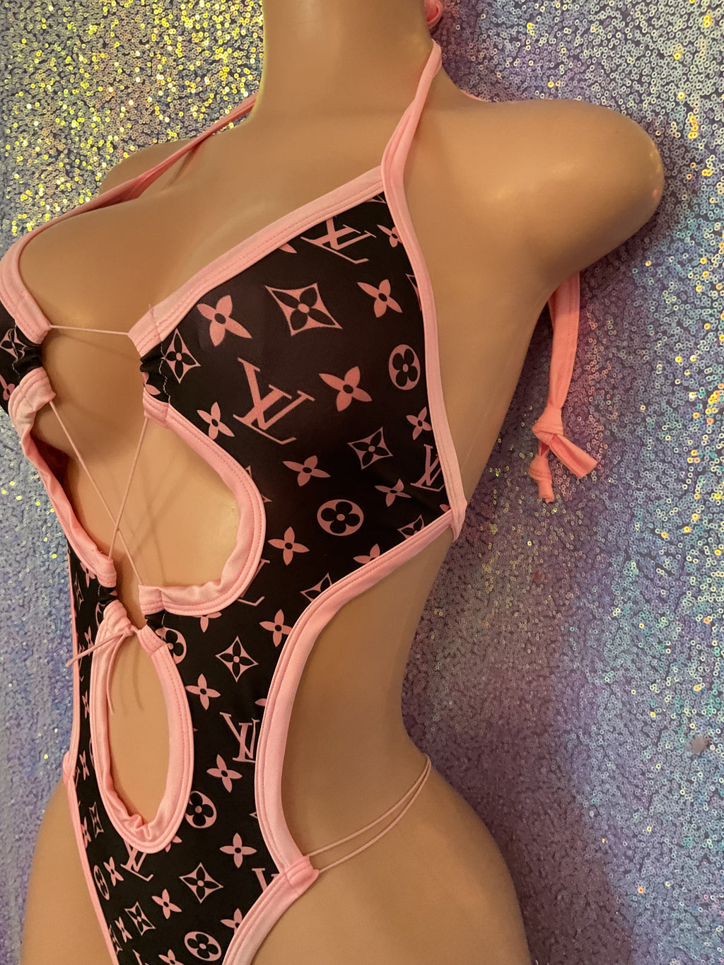 Lace up one piece