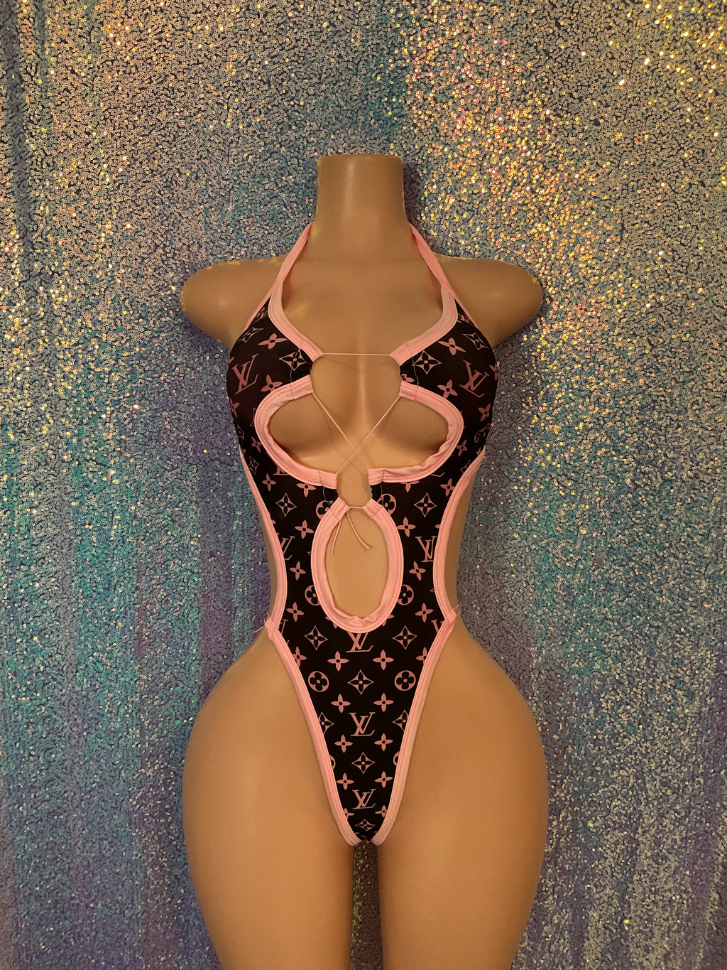 Lace up one piece