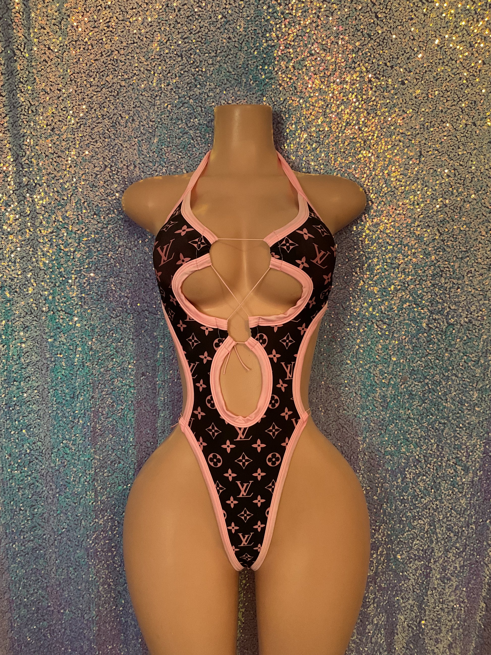 Lace up one piece