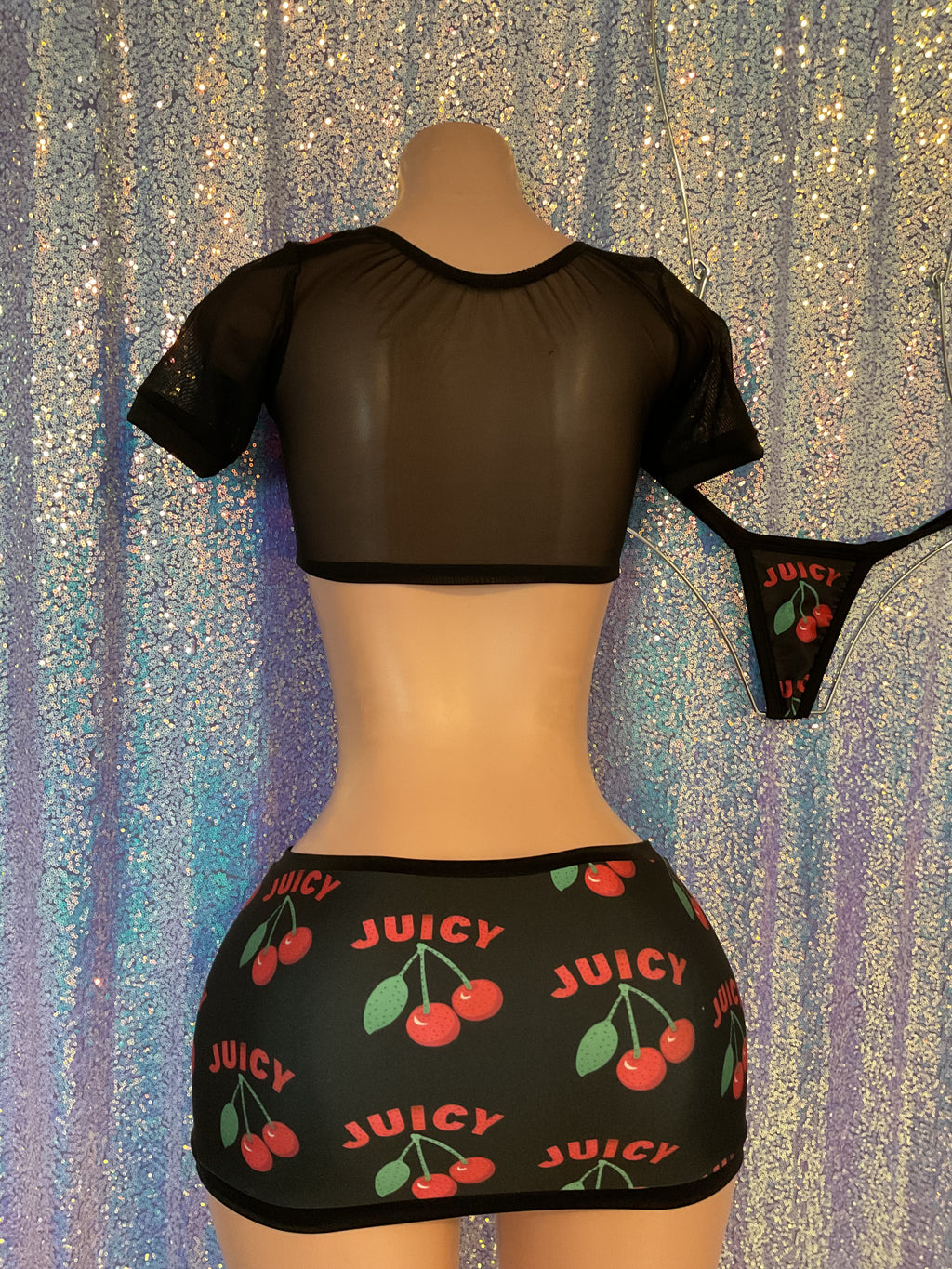 Crop top shirt set