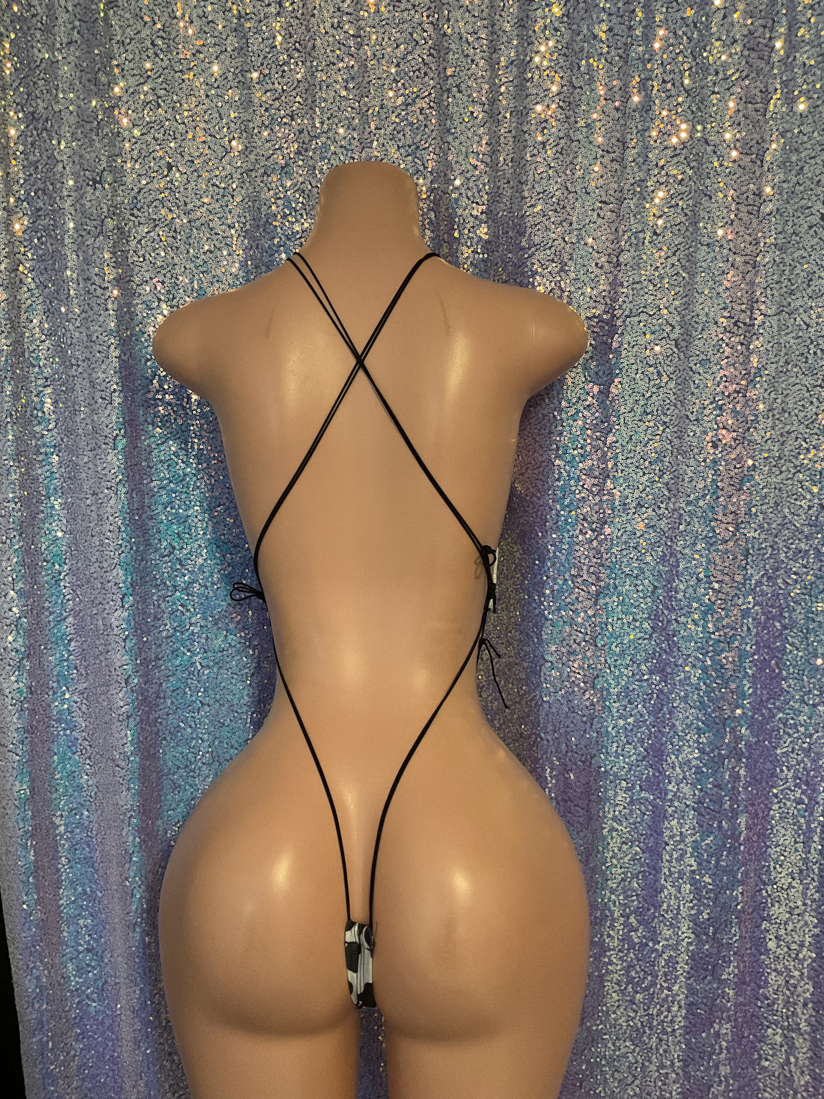 Shimmer cow print sling