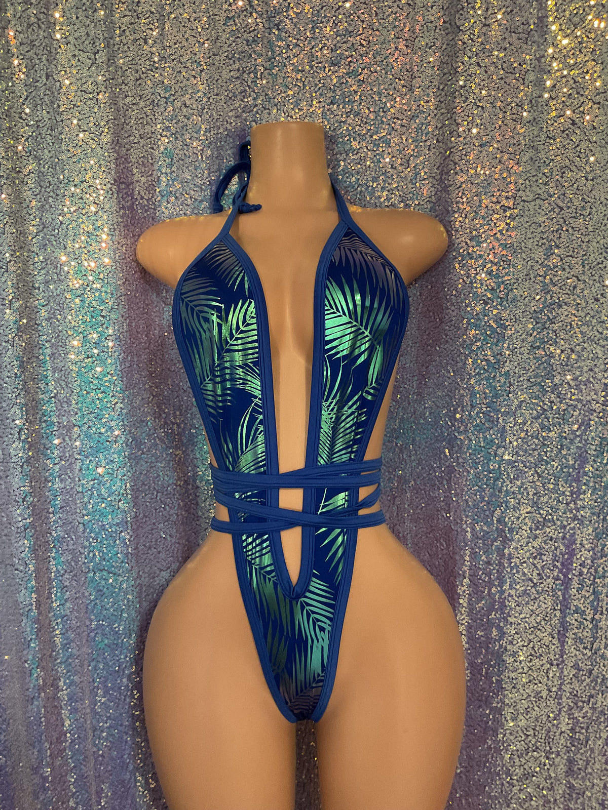 Body suit and sarong skirt