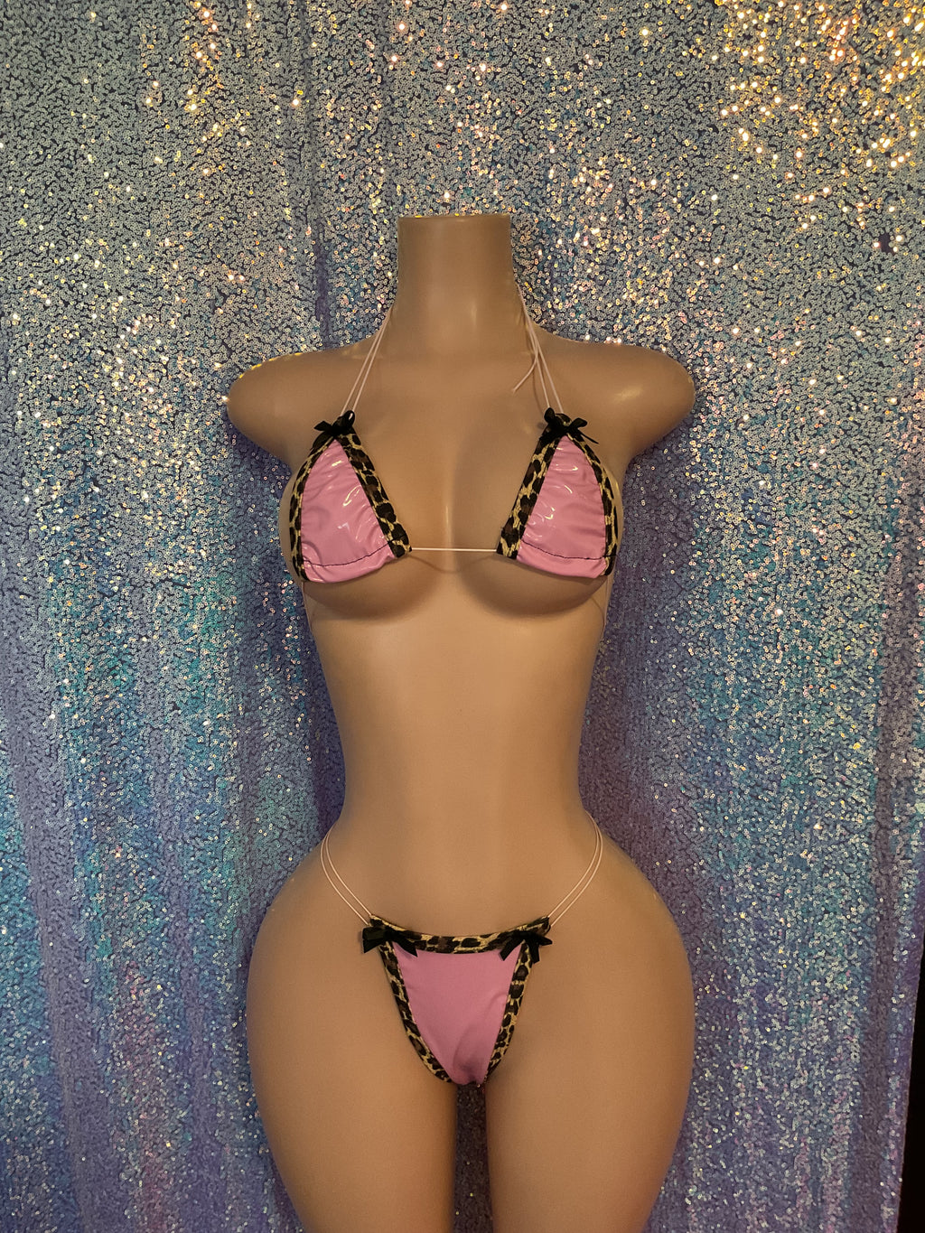 PVC thong bikini
