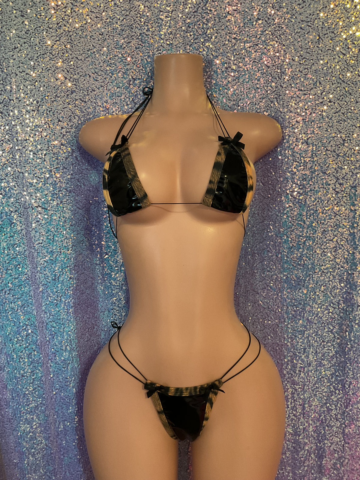 PVC thong bikini