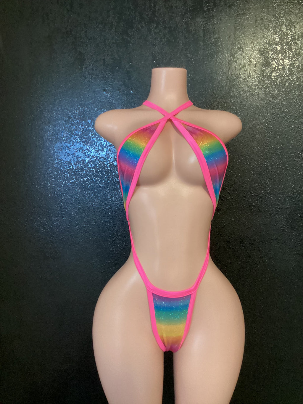 Rainbow sling and skirt