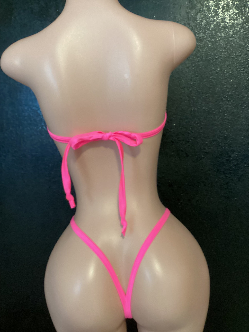 Leopard mesh micro bikini