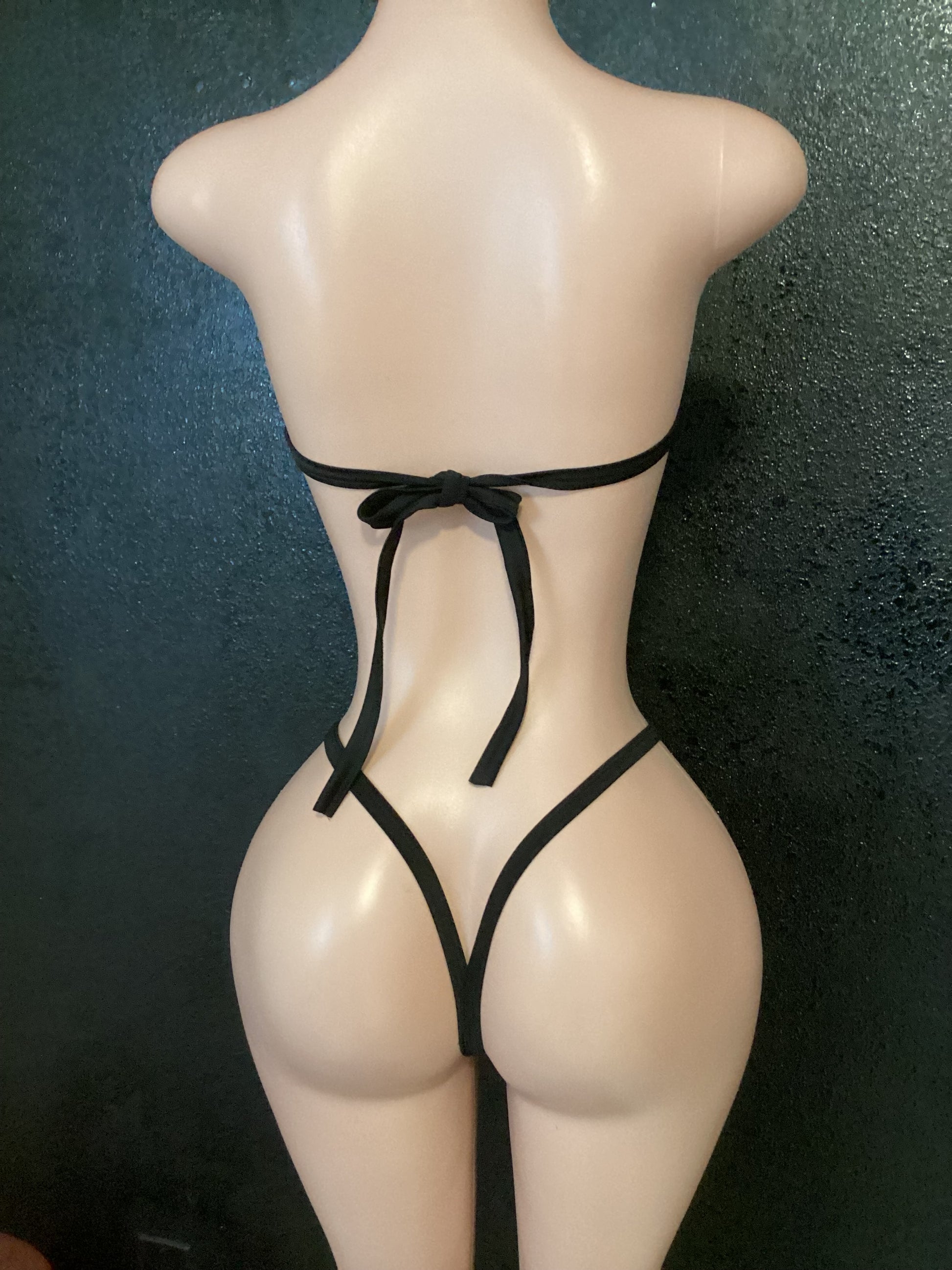 Sequin mesh g string bikini