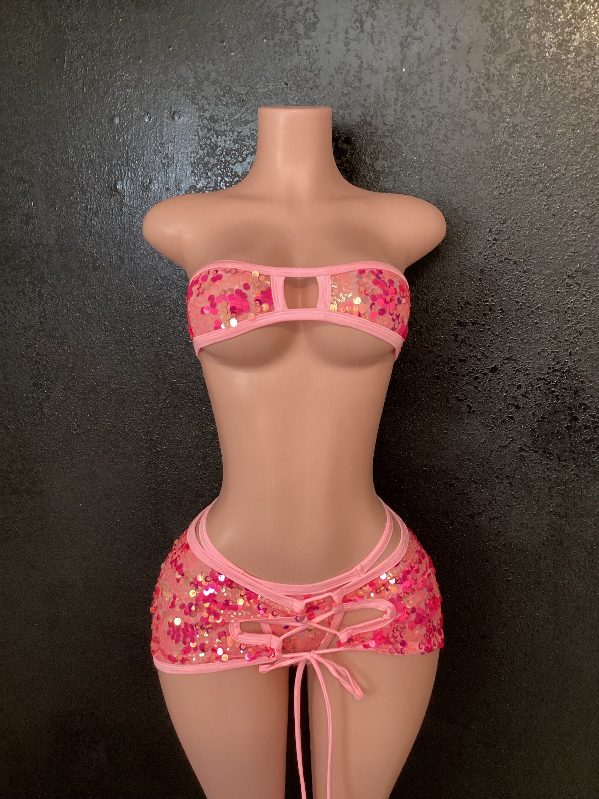 Sequin skirt set