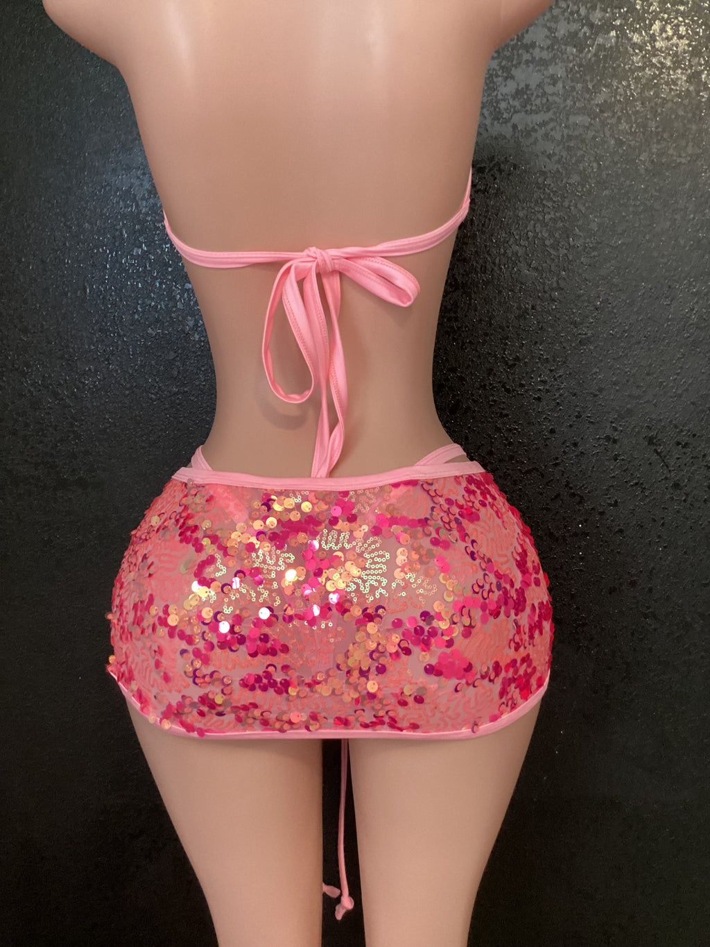 Sequin skirt set