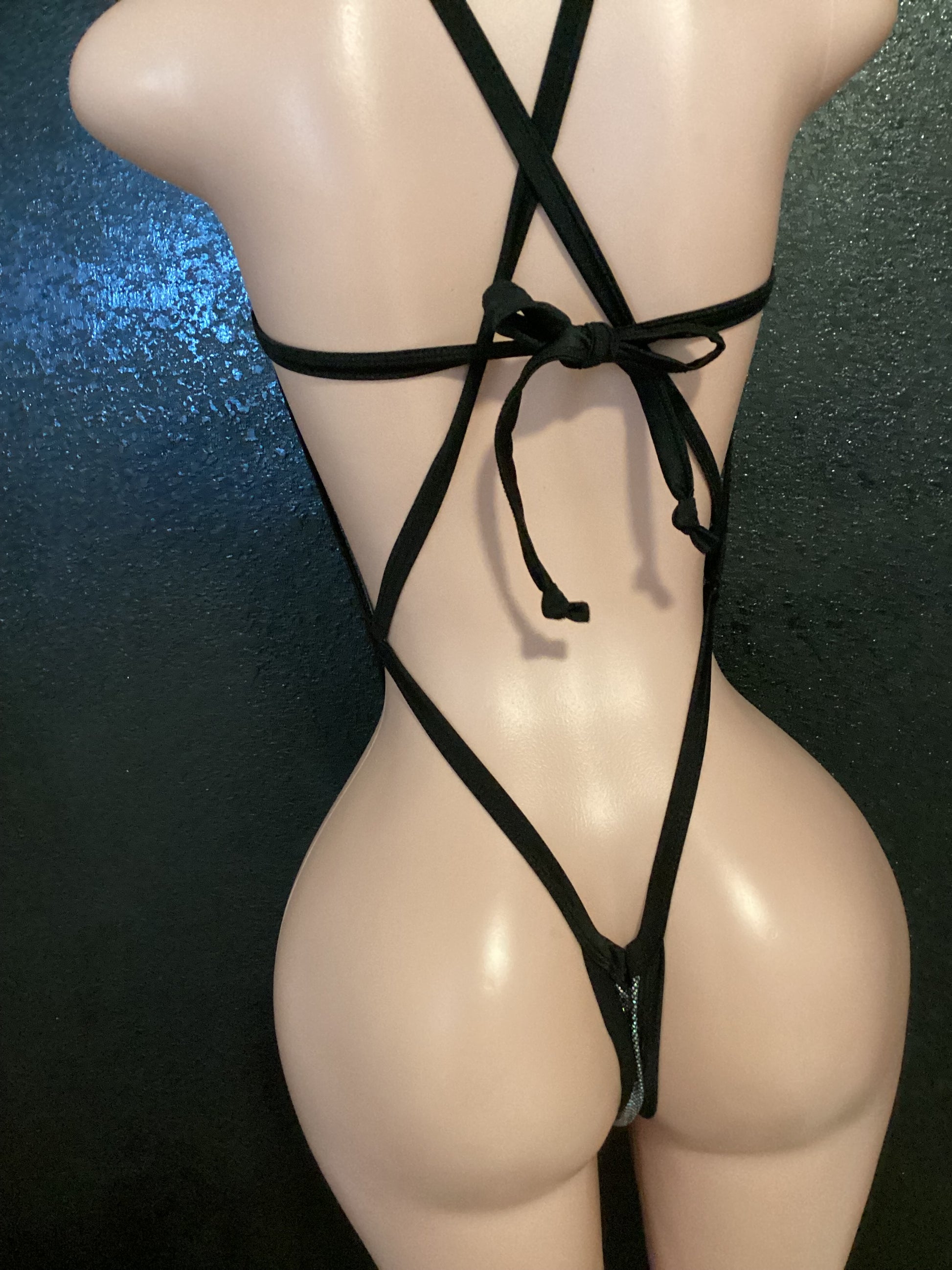 Thong suspender sling bikini
