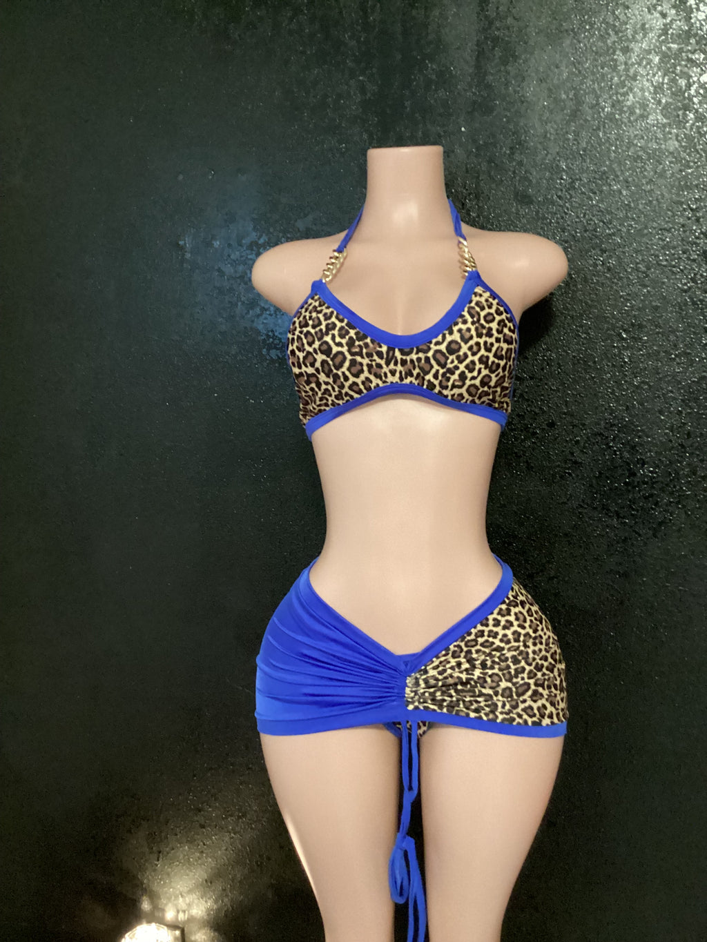 Leopard skirt set