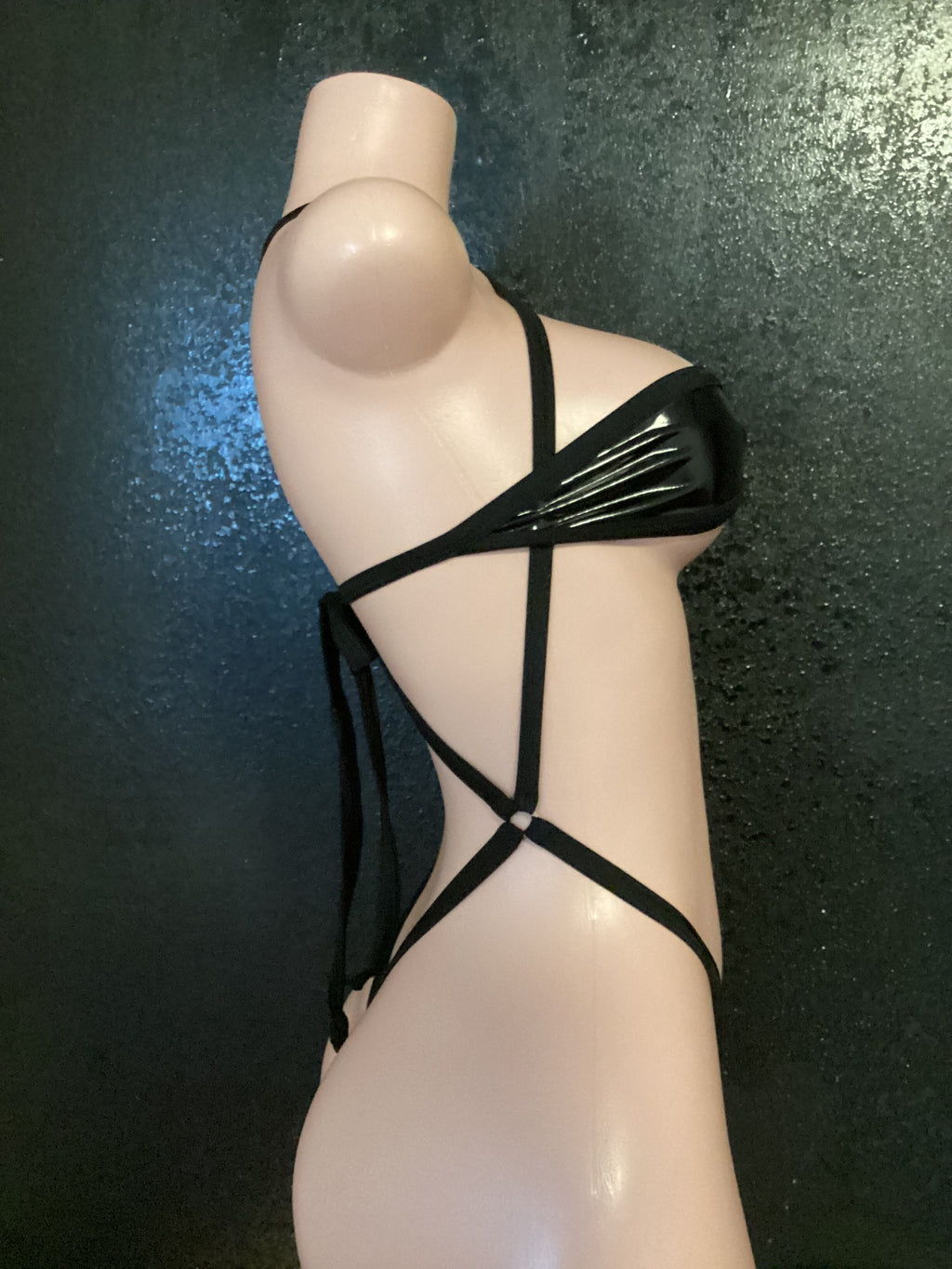 PVC micro tube and suspender thong