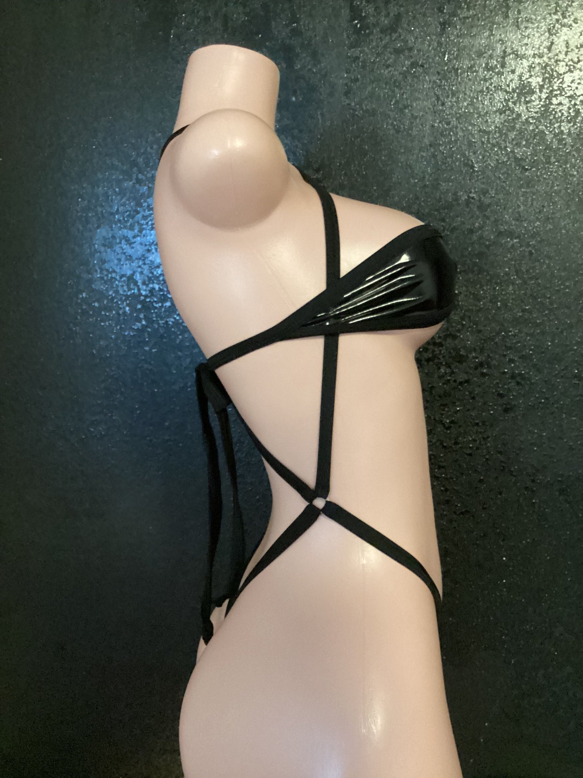 PVC micro tube and suspender thong