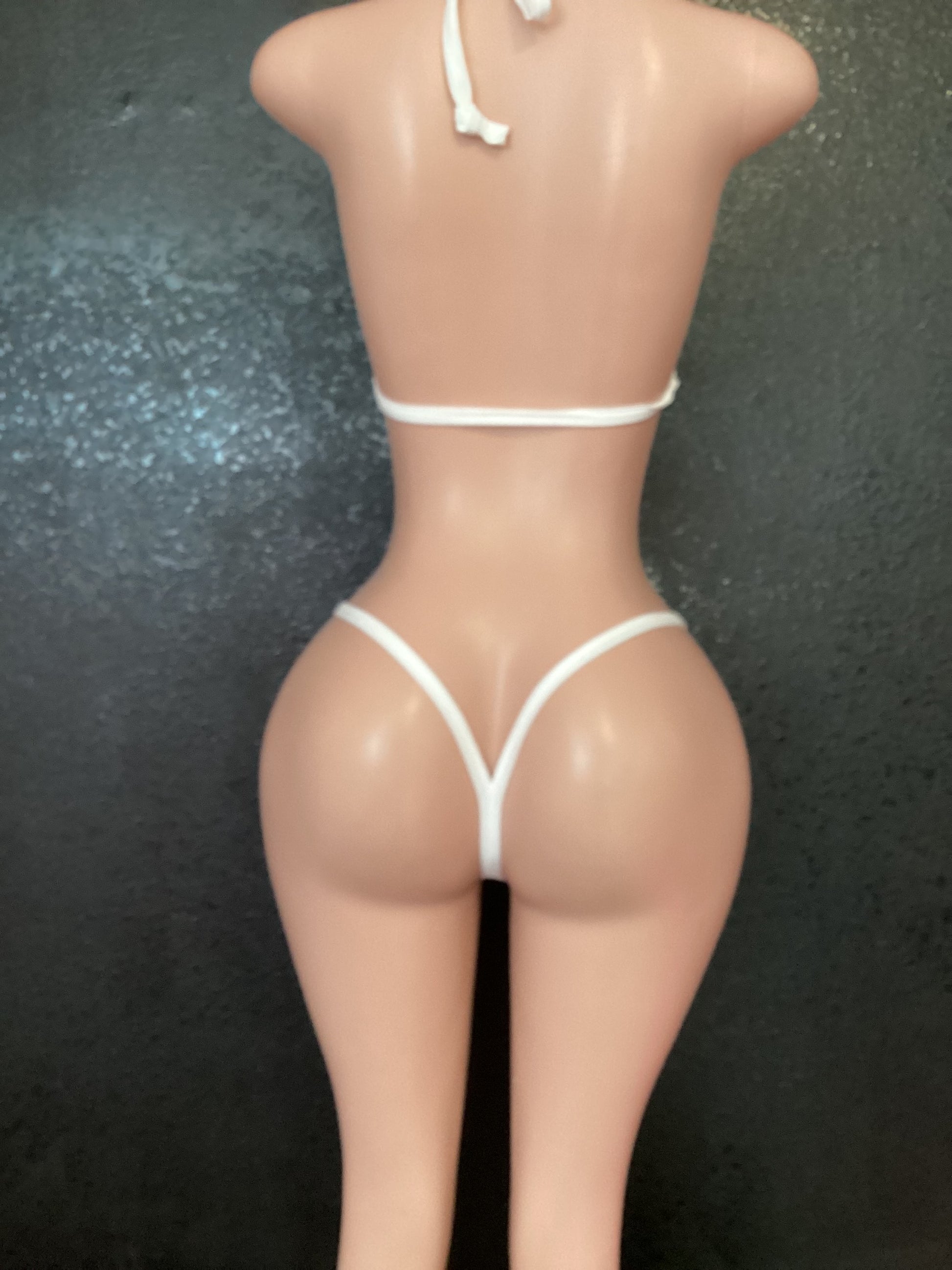 Plaid velvet g string bikini