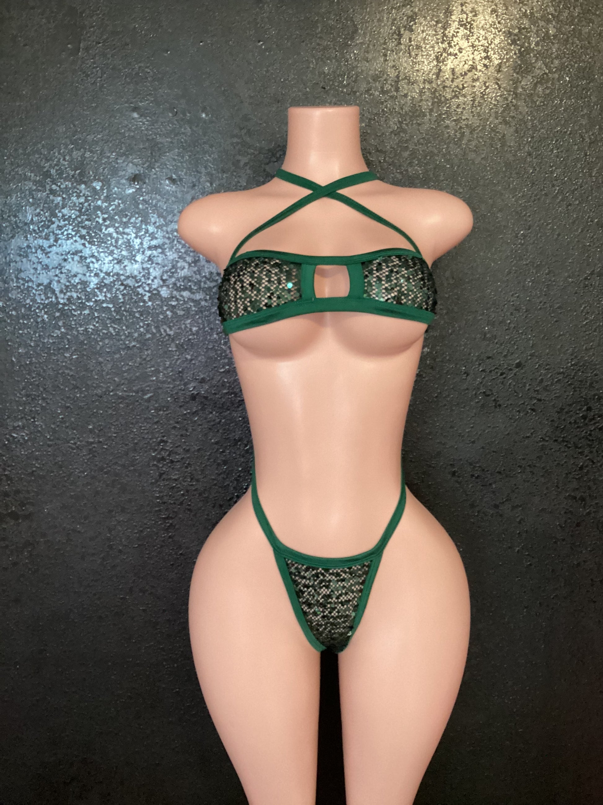 Sequin net skirt set