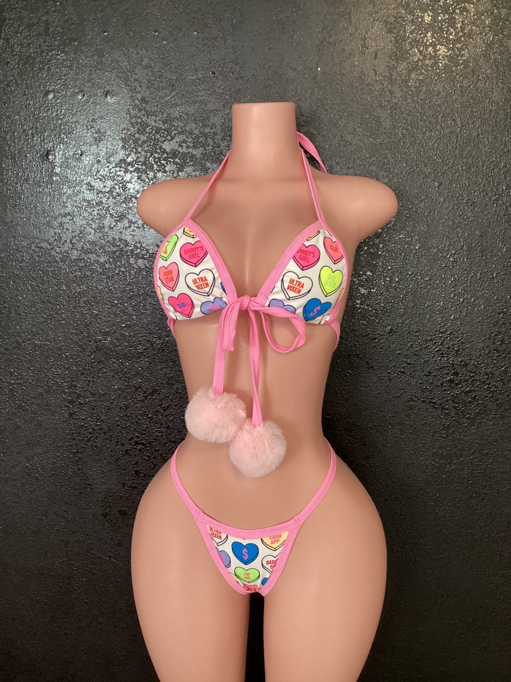 Candy heart skirt set