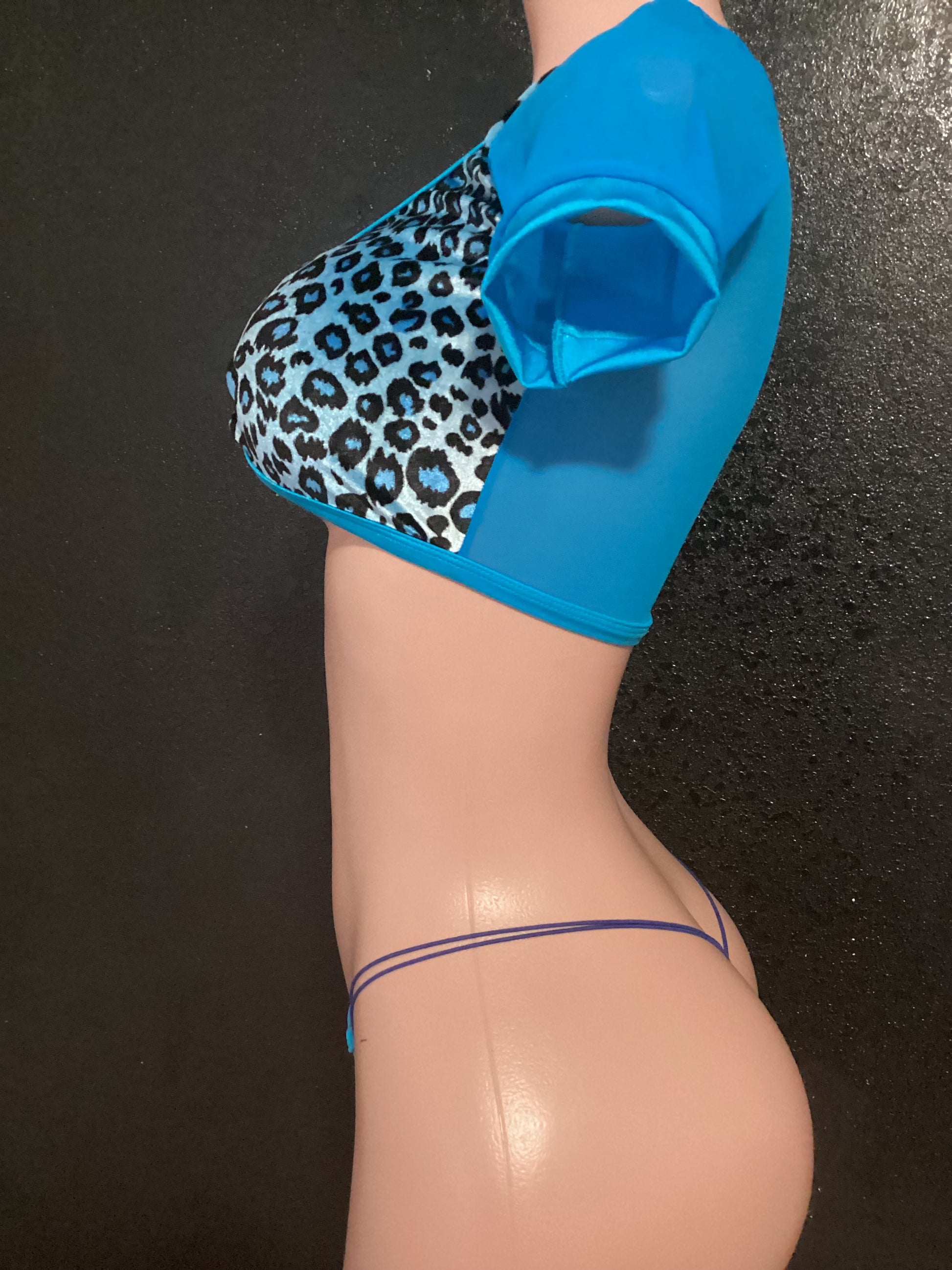 Leopard thong set