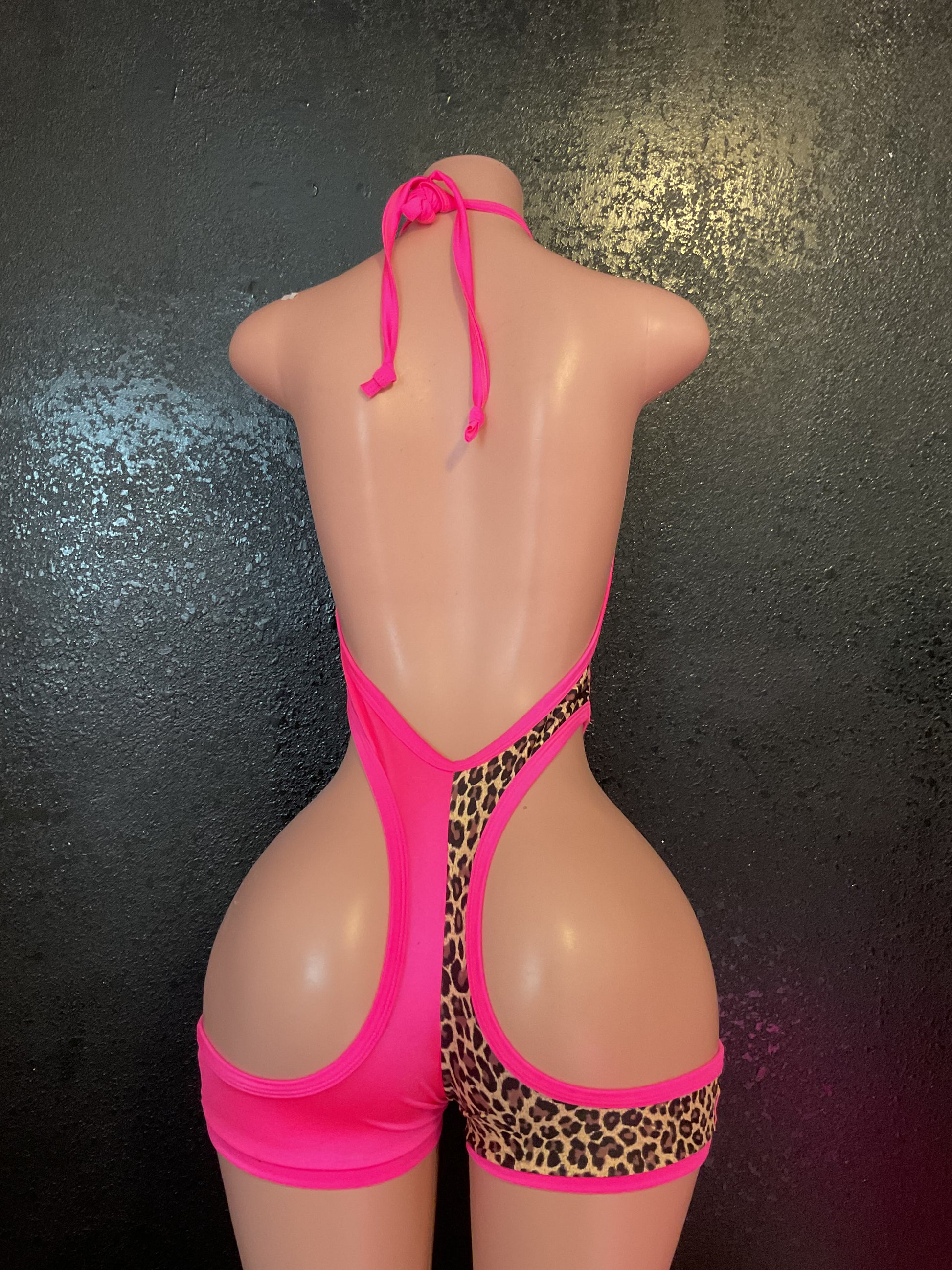 Cut out shorts one piece