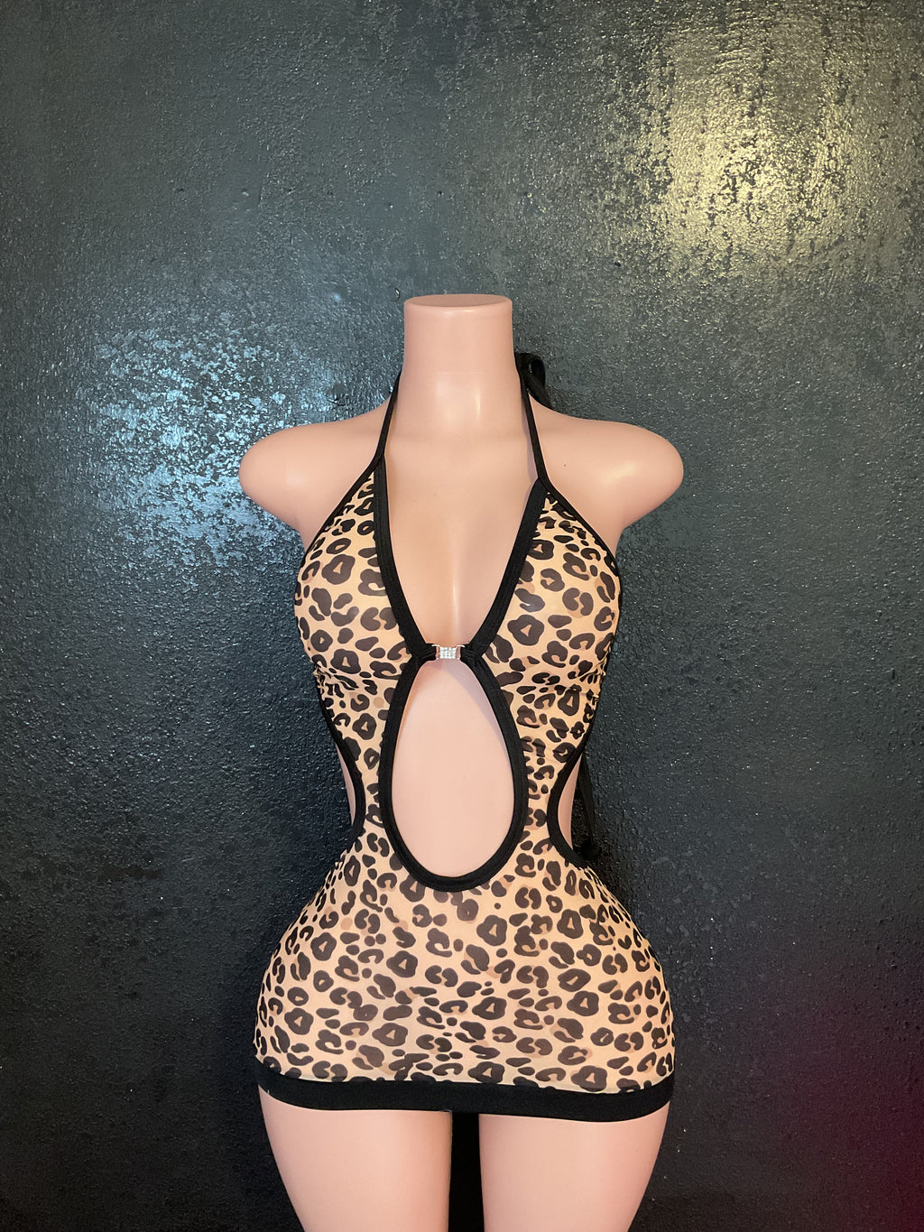Leopard spandex dress