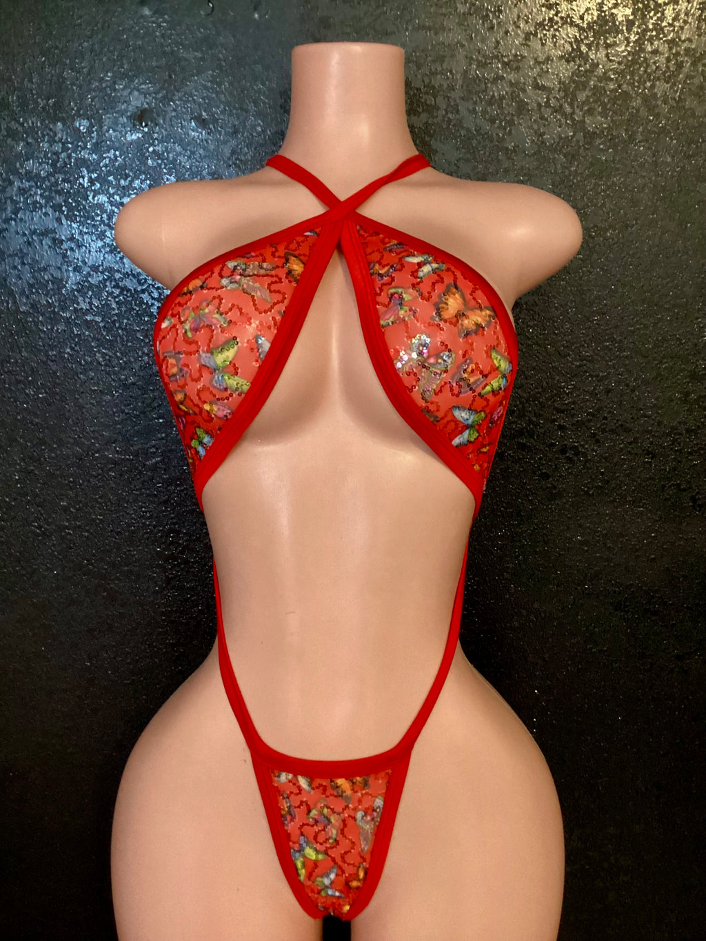 Butterfly sequin sling