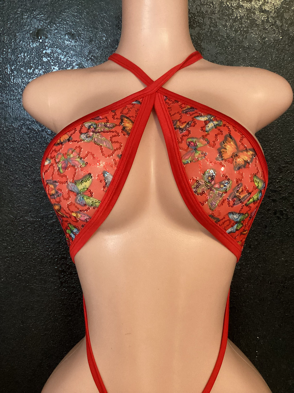 Butterfly sequin sling