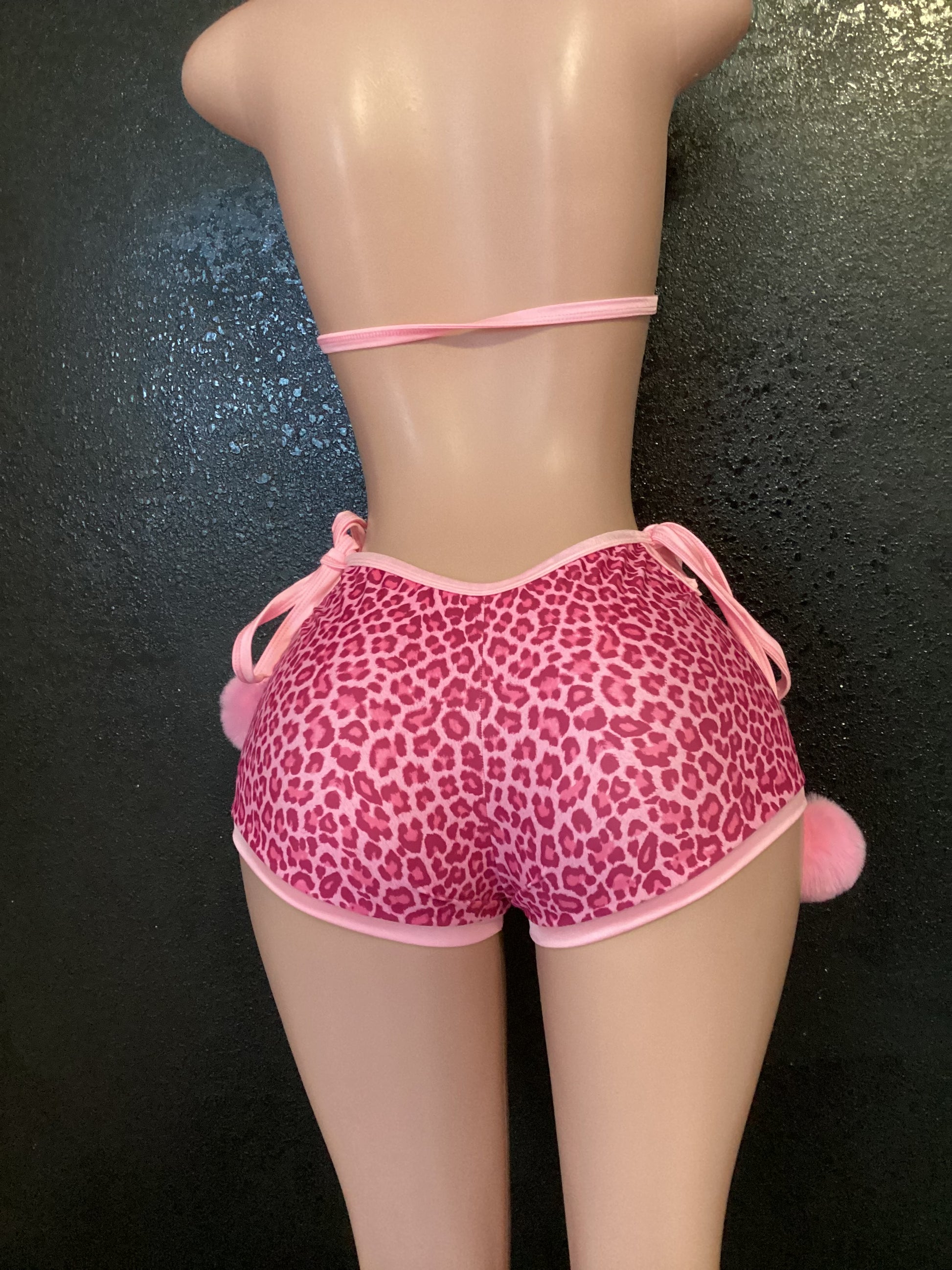 High waist short set