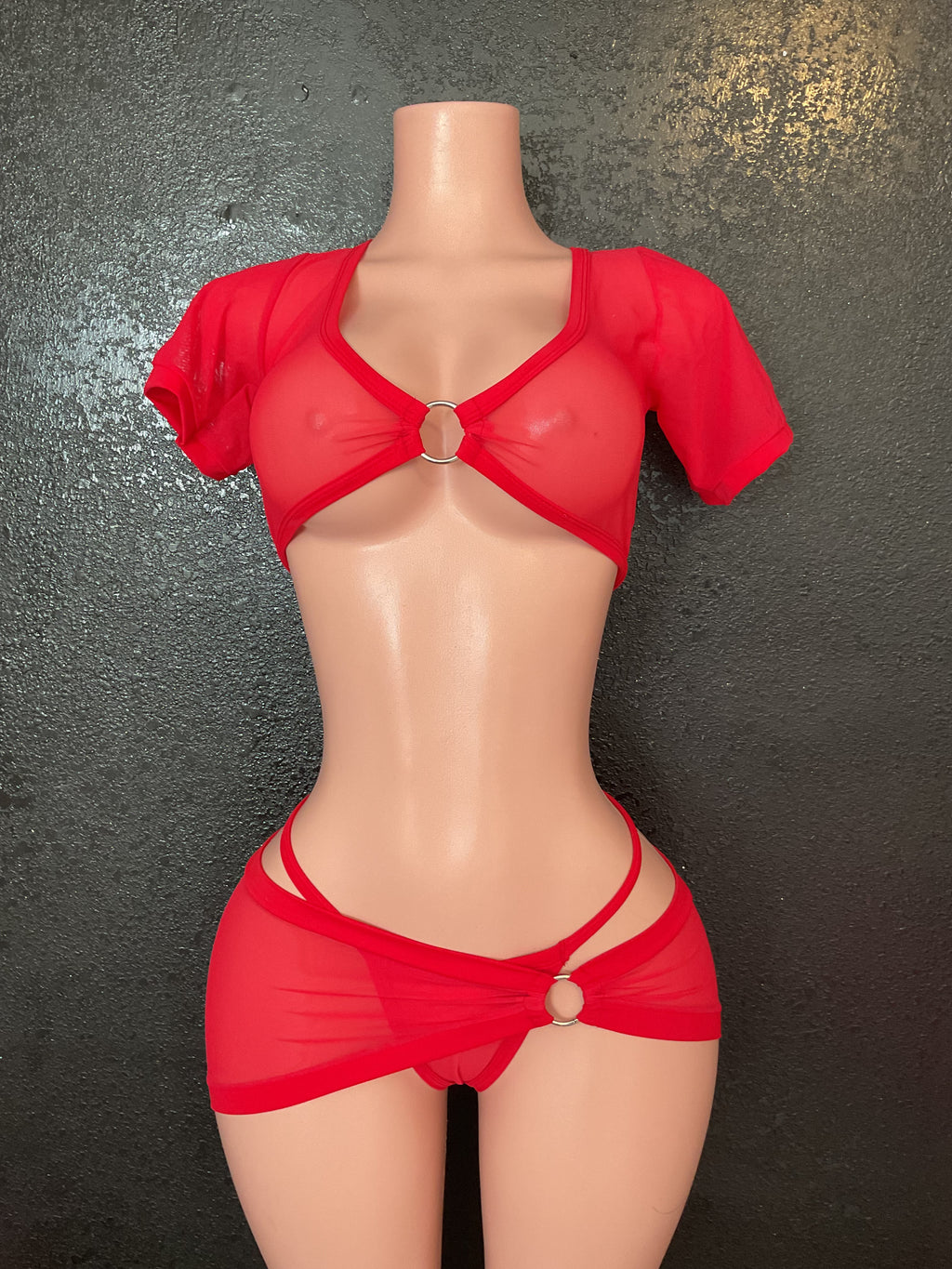 Short sleeve sarong skirt set