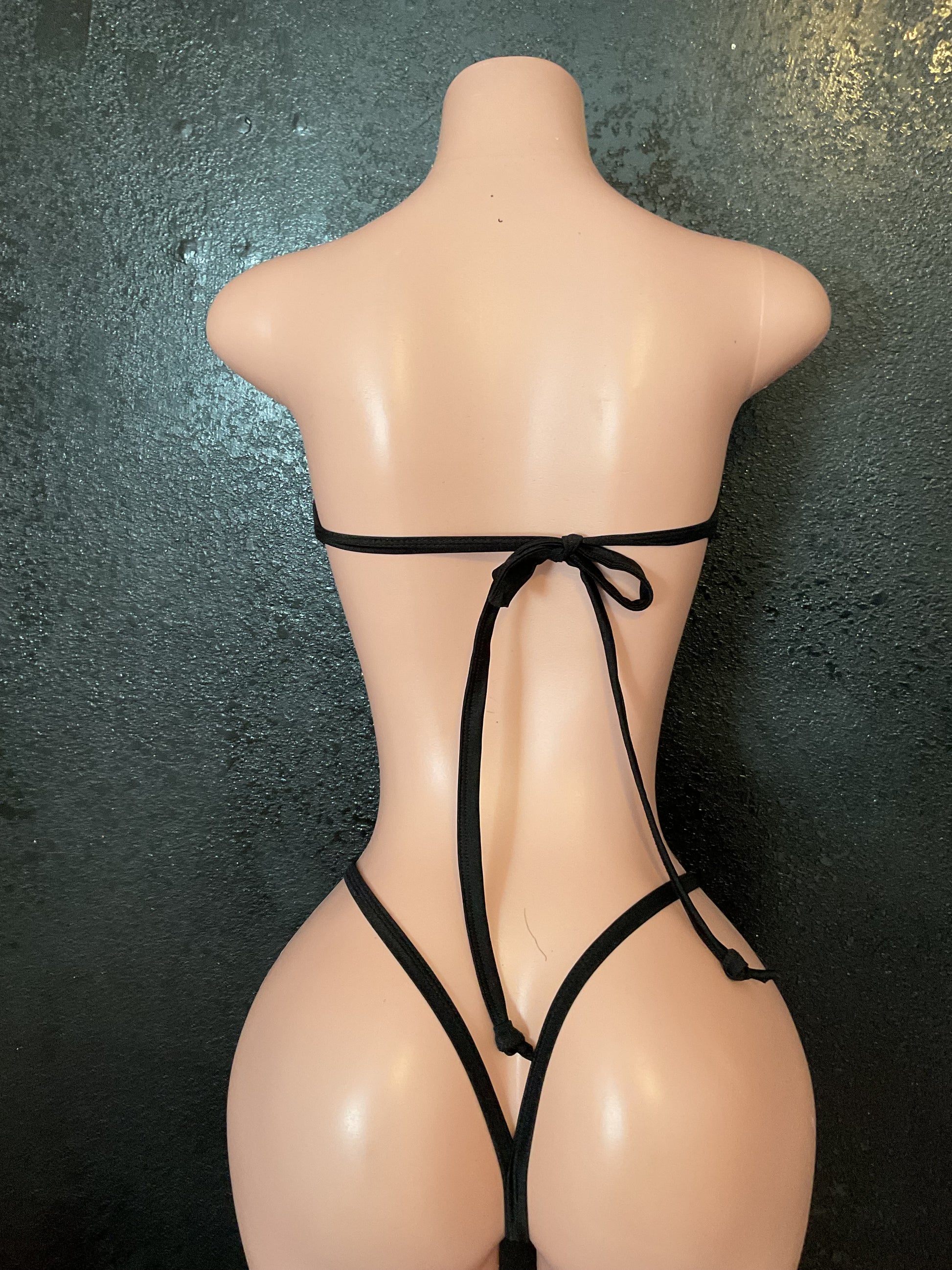 Leopard velvet bikini