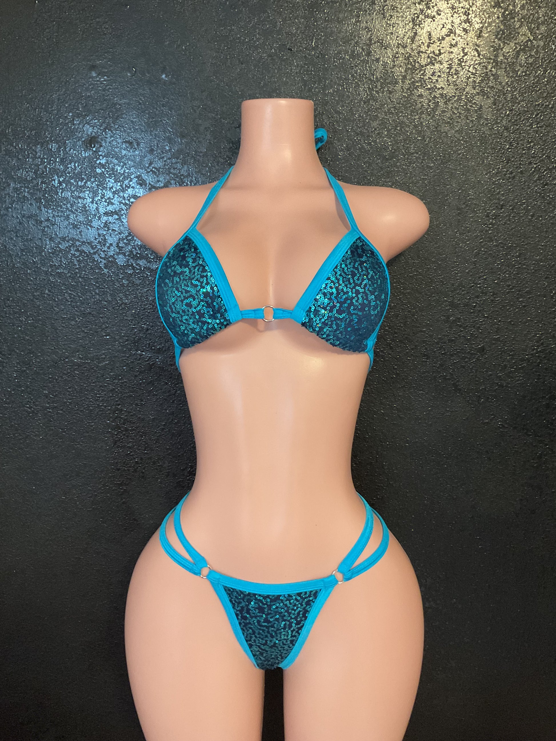 Sequin thong set