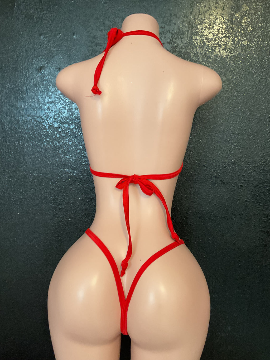 Ruffle g string bikini