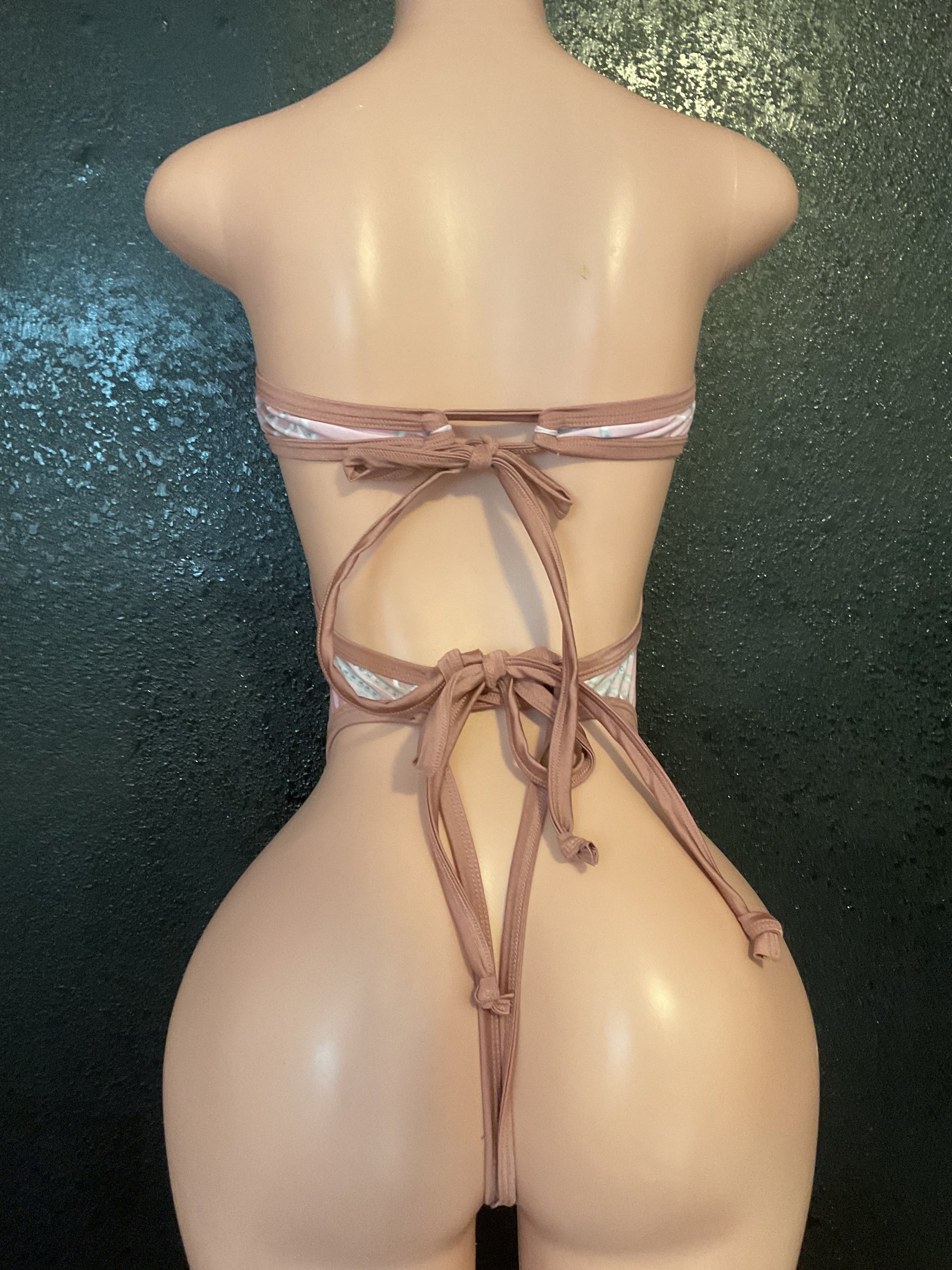 Strapless one piece