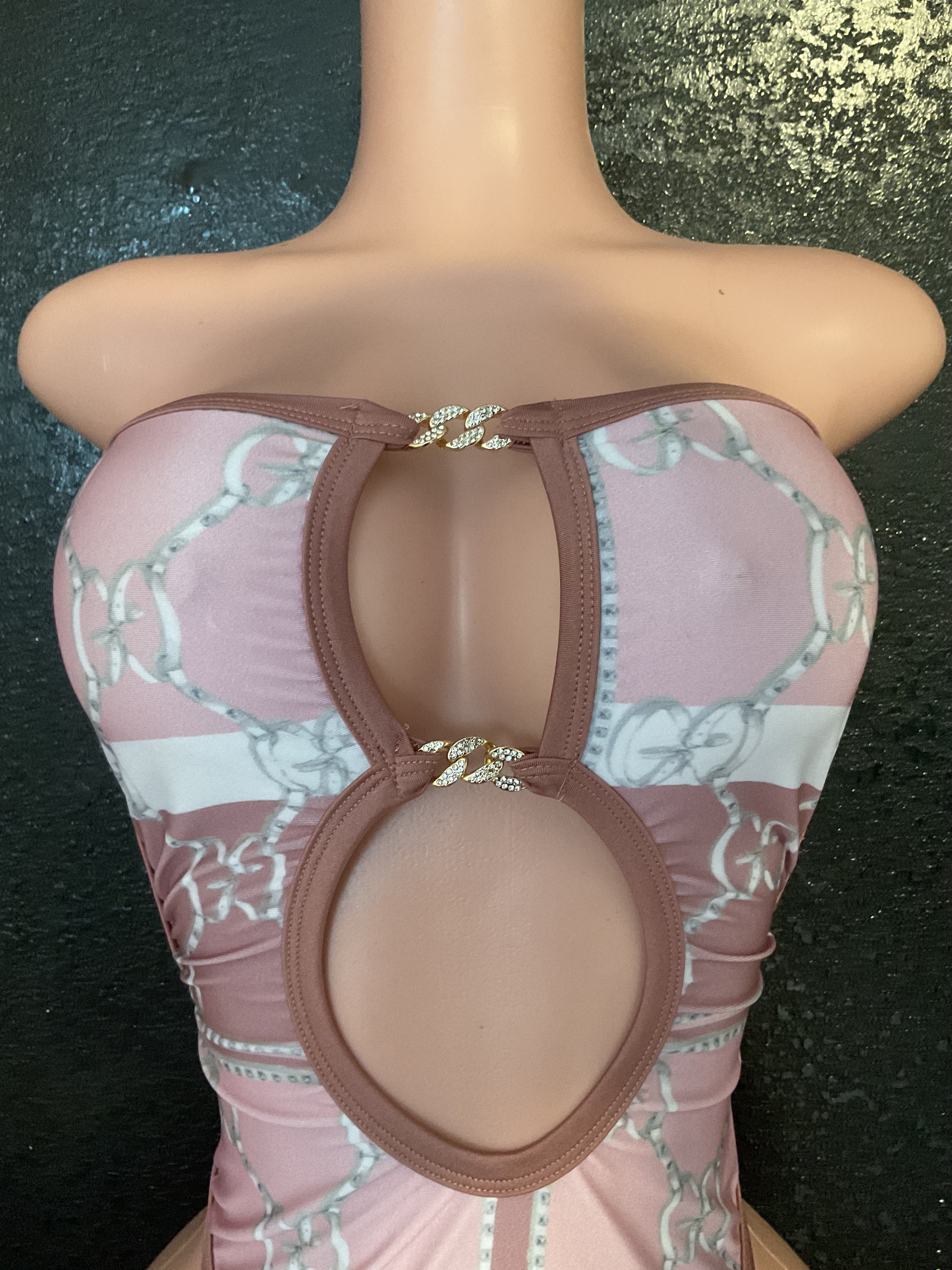 Strapless one piece