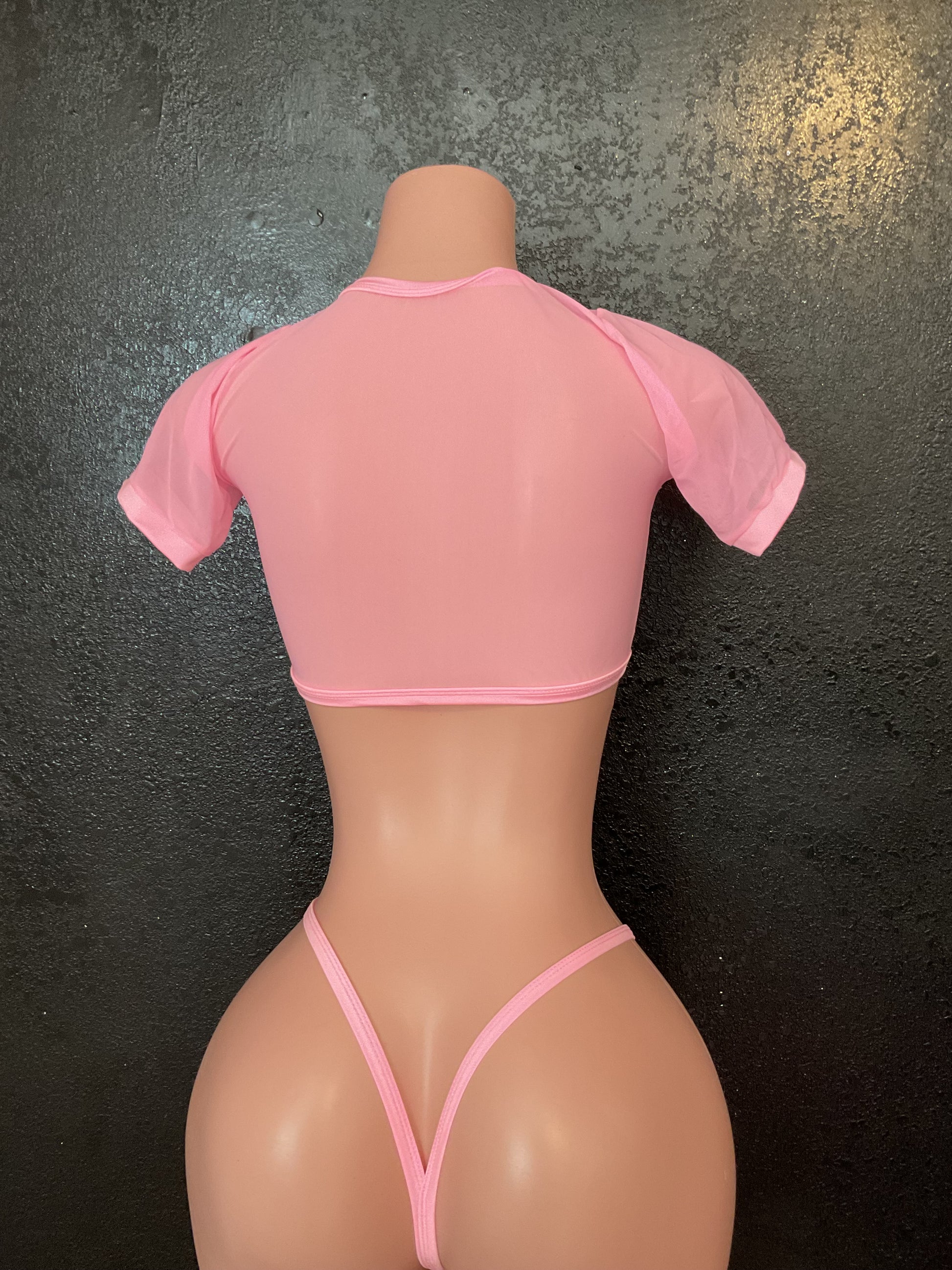 Short sleeve skirt set exotic dancer outfit