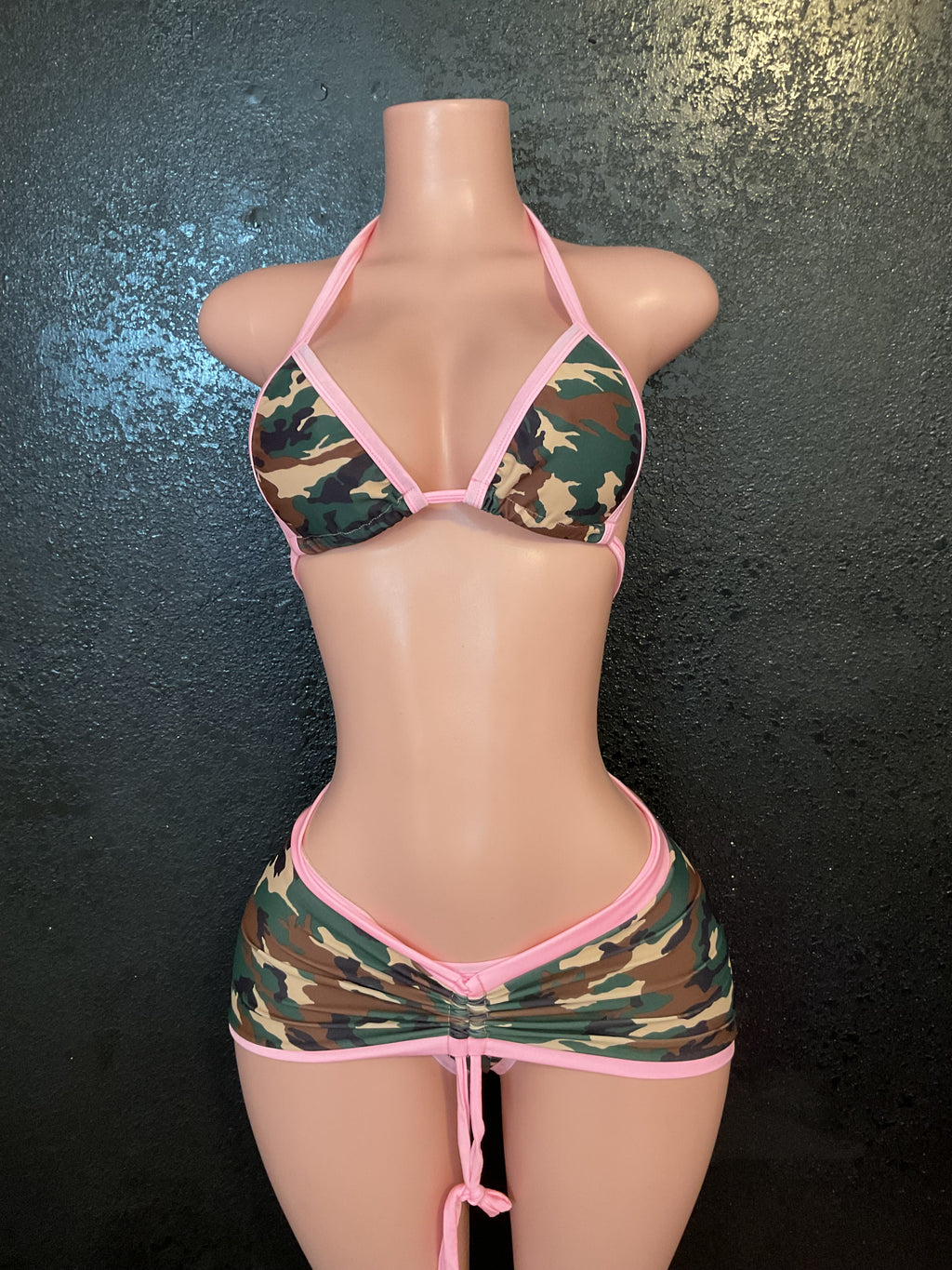Camo skirt and bikini set