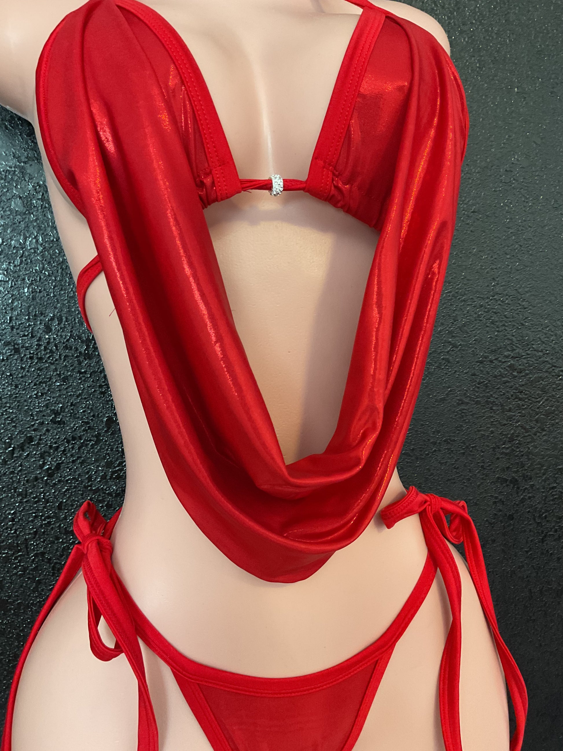 Drape bikini set