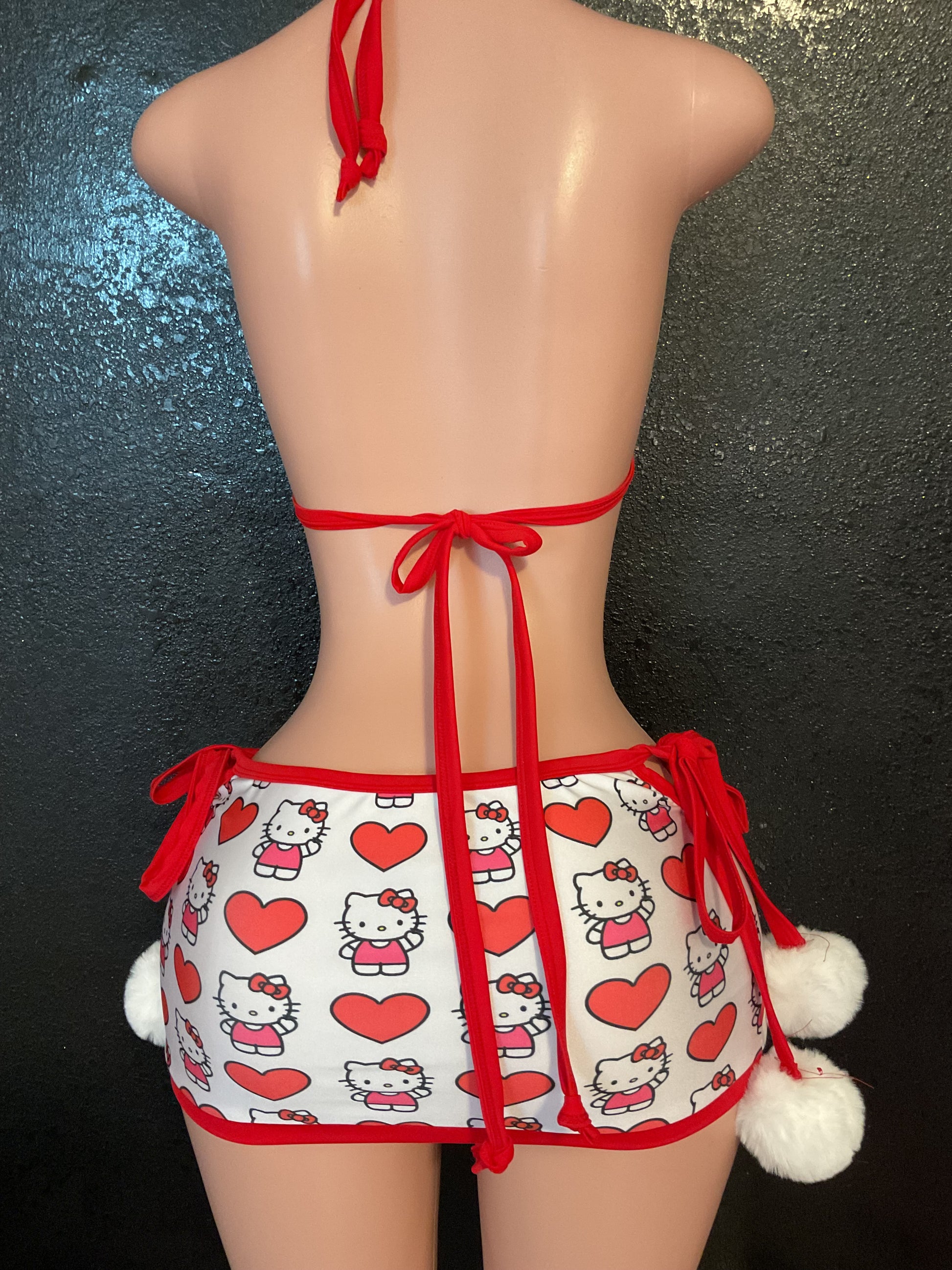 Pom Pom shirt set kitty