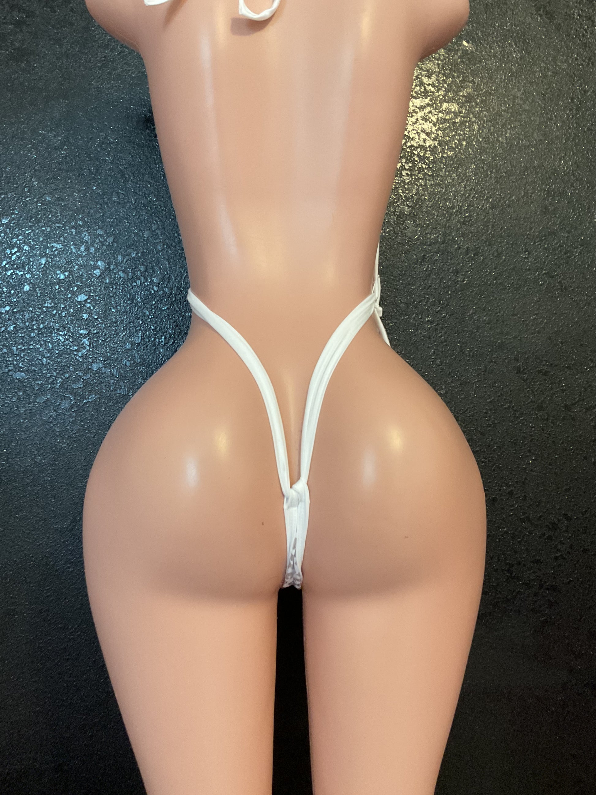 Leopard sling thong