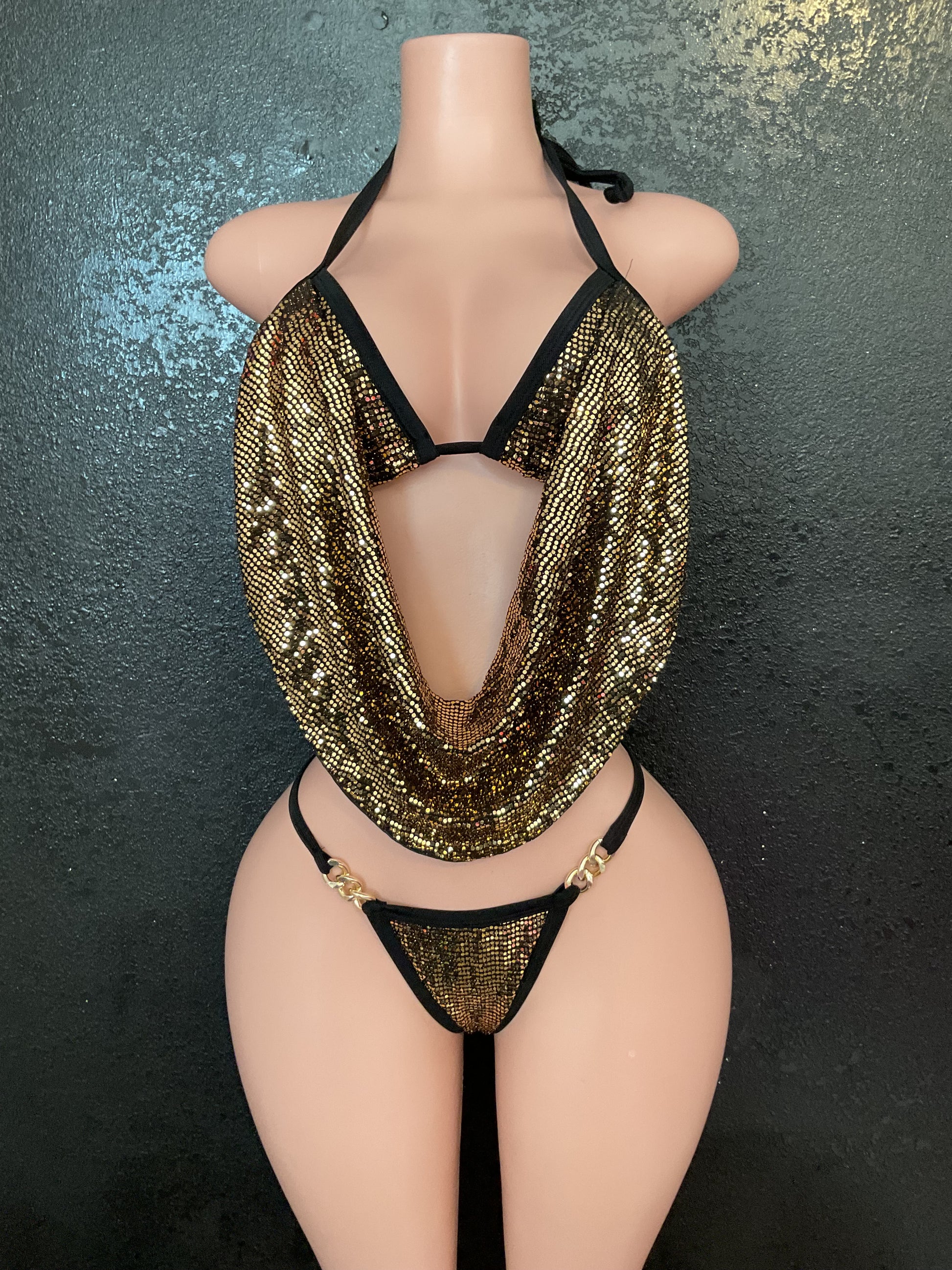 Sequin bikini set
