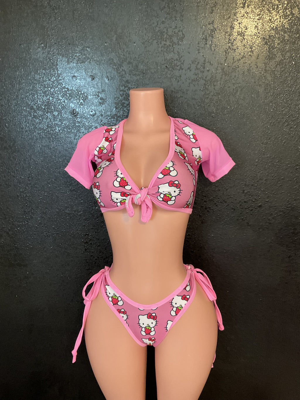 Tie top and thong set