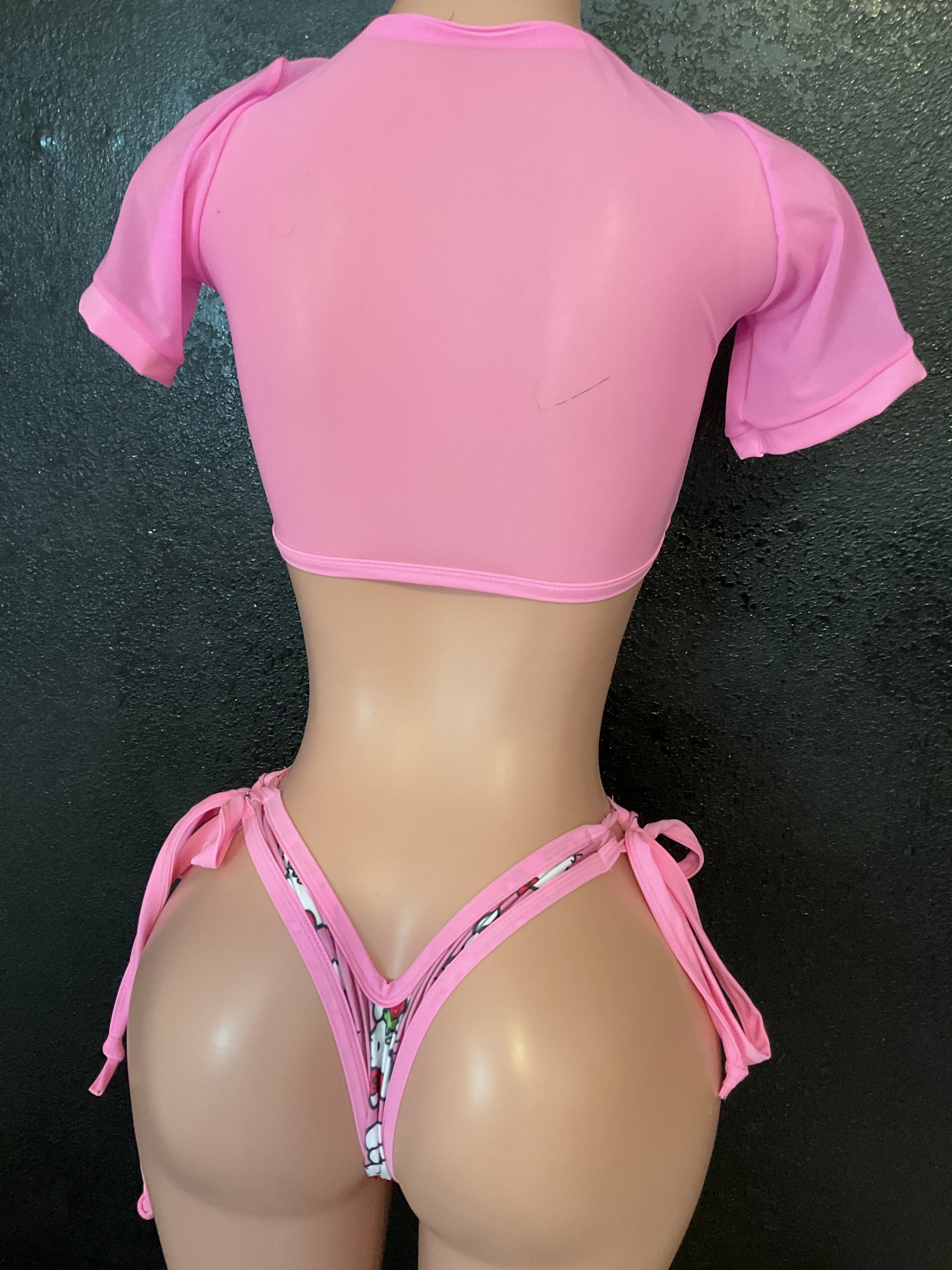 Tie top and thong set