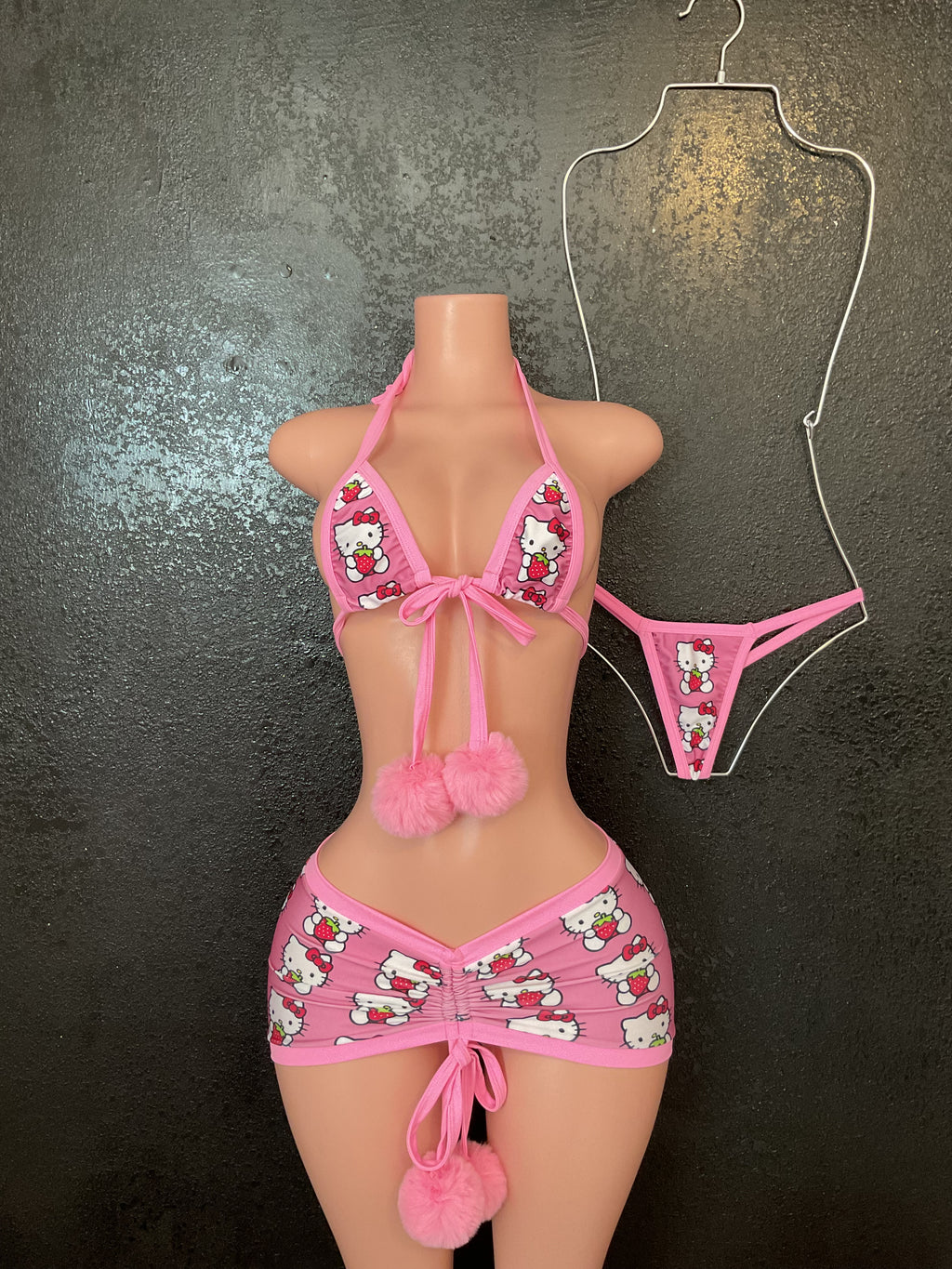Pom Pom skirt set