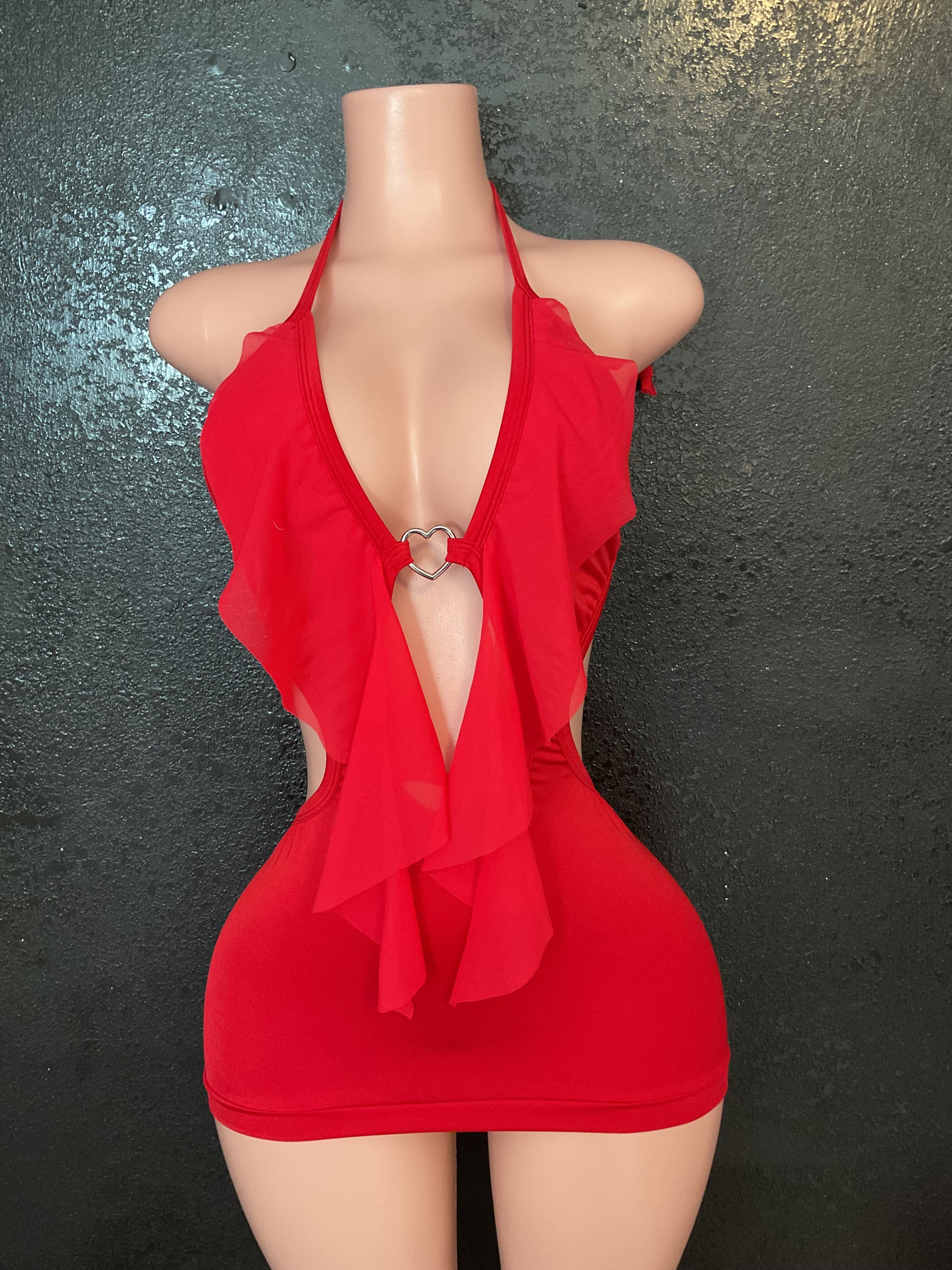 Ruffle mini dress