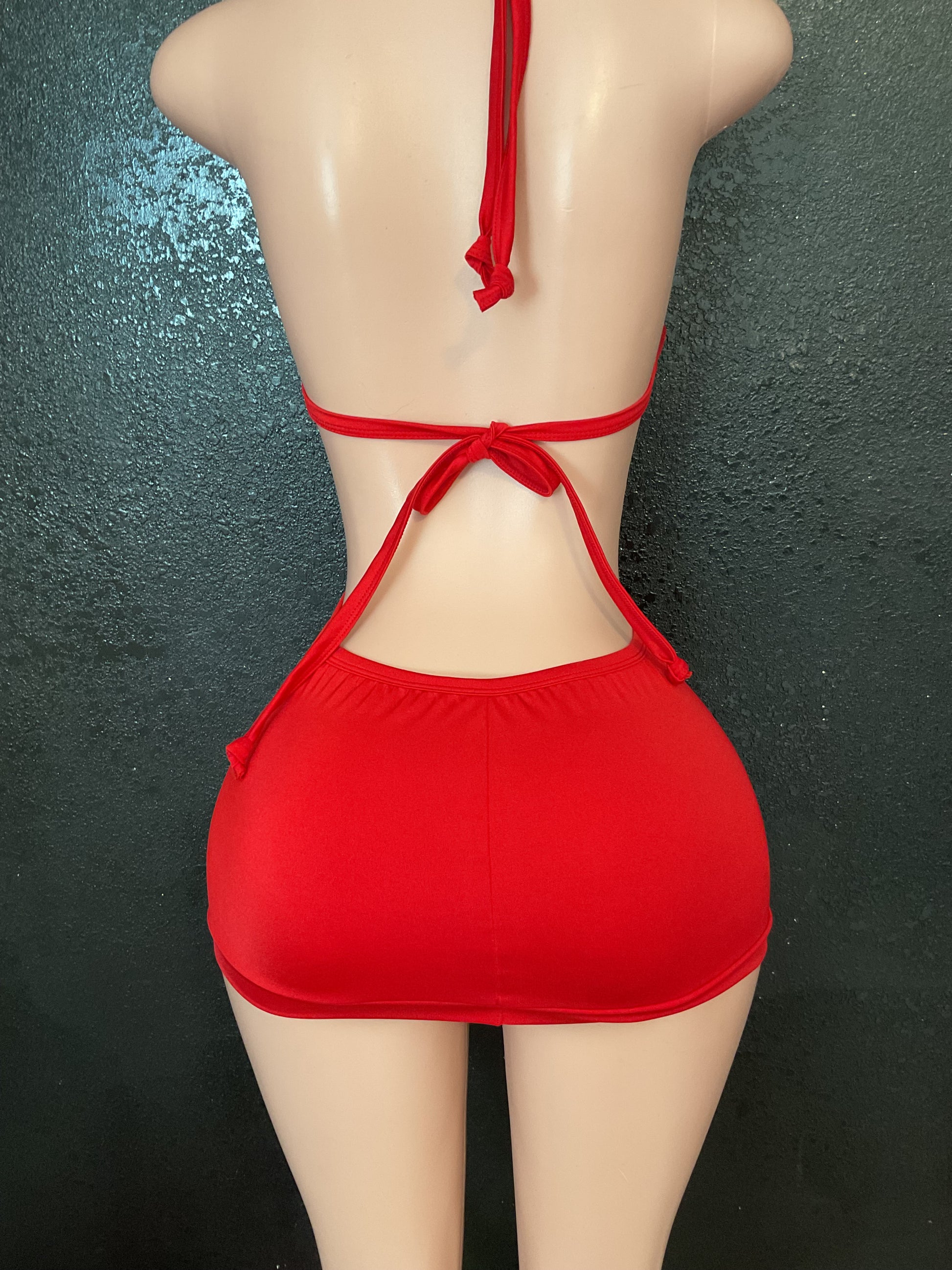 Ruffle mini dress