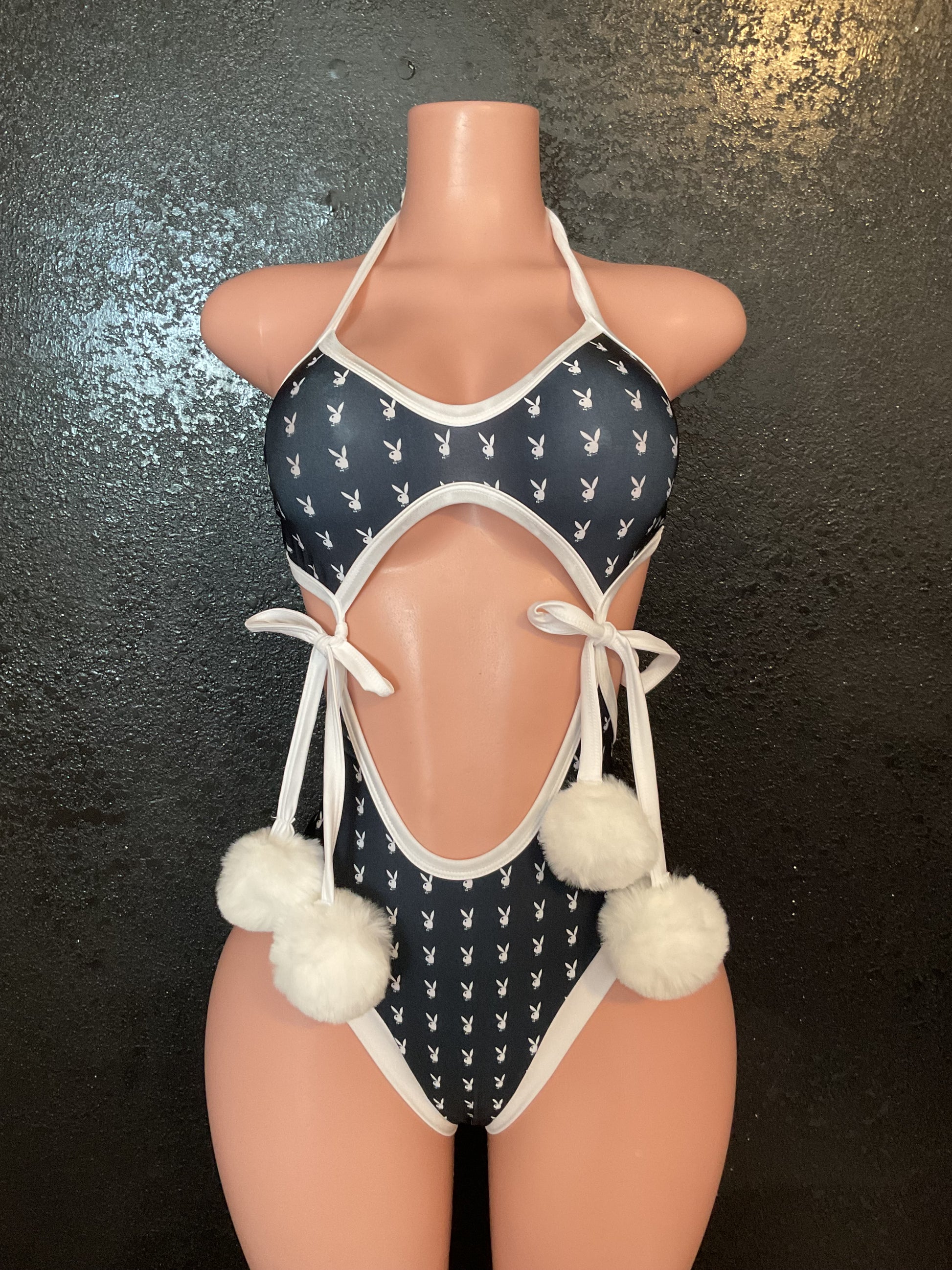 High waist Pom Pom set