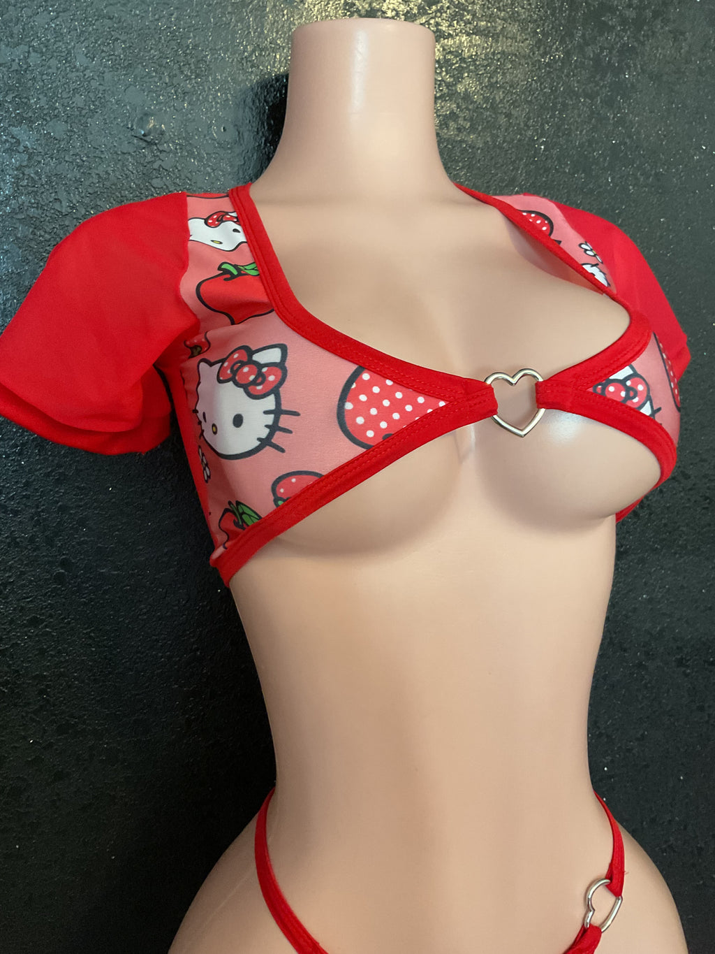 Short sleeve g string set
