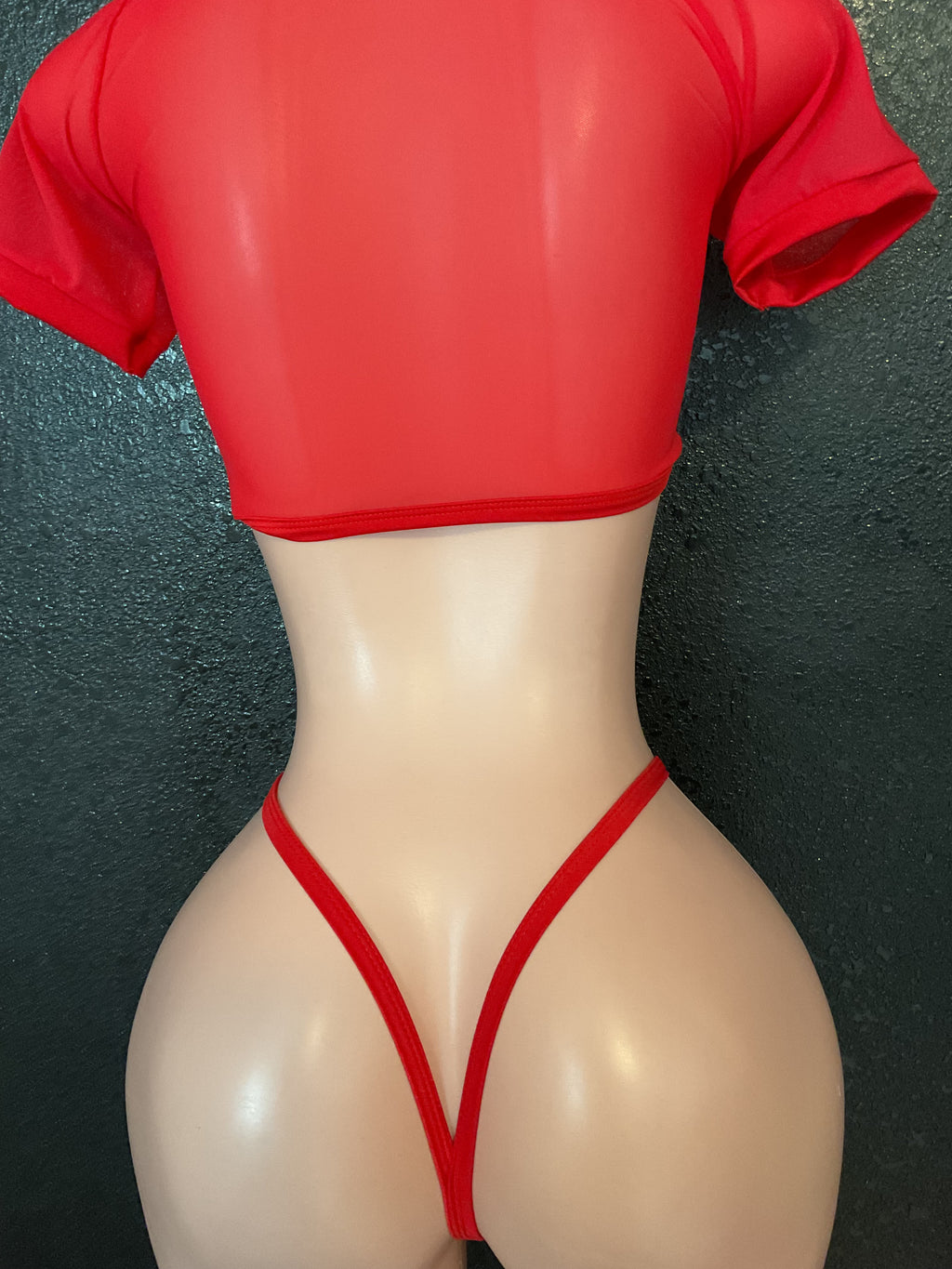 Short sleeve g string set
