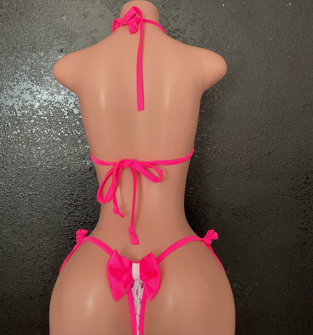 Bunny bow thong